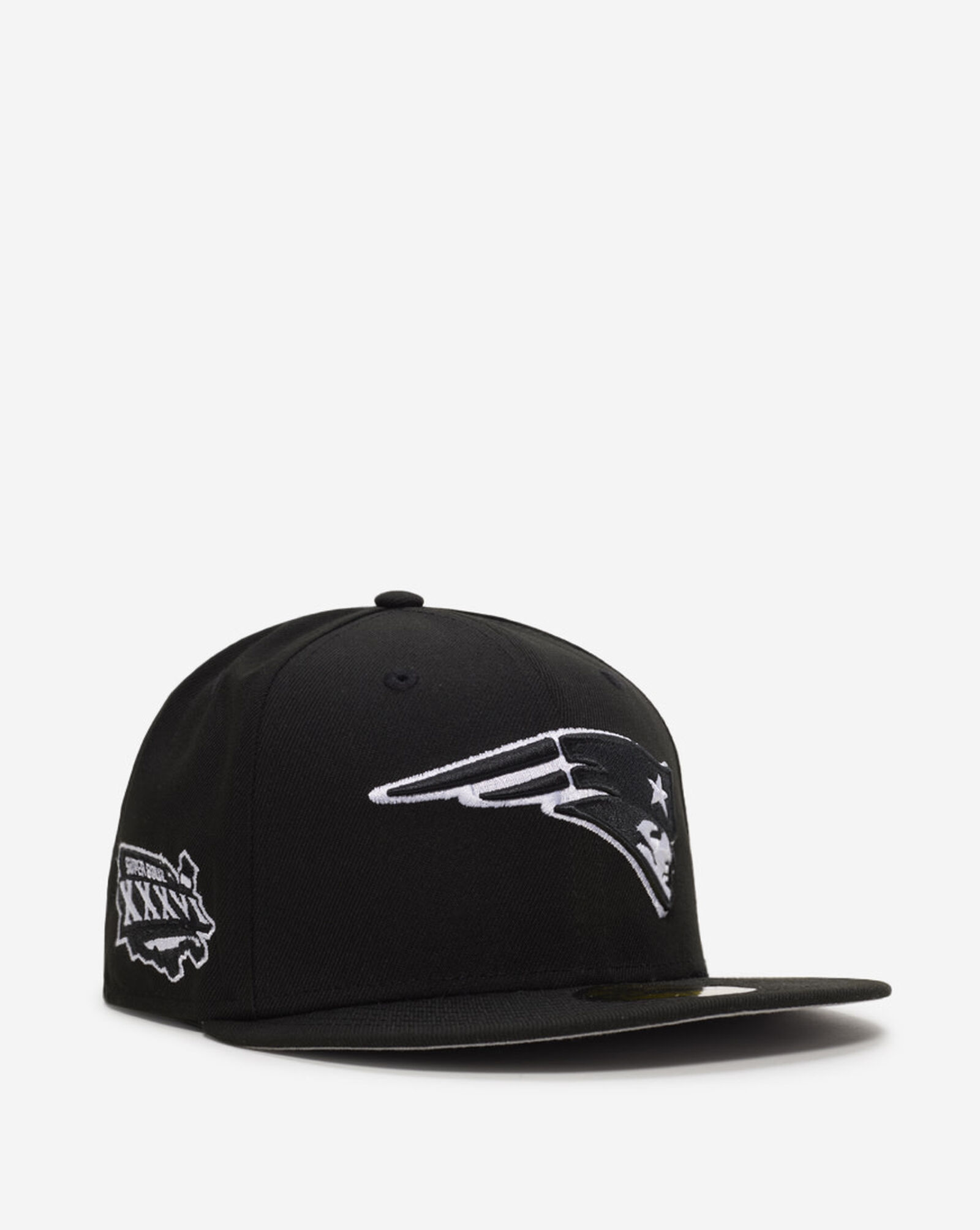 59Fifty New England Patriots Fitted Hat Black | White