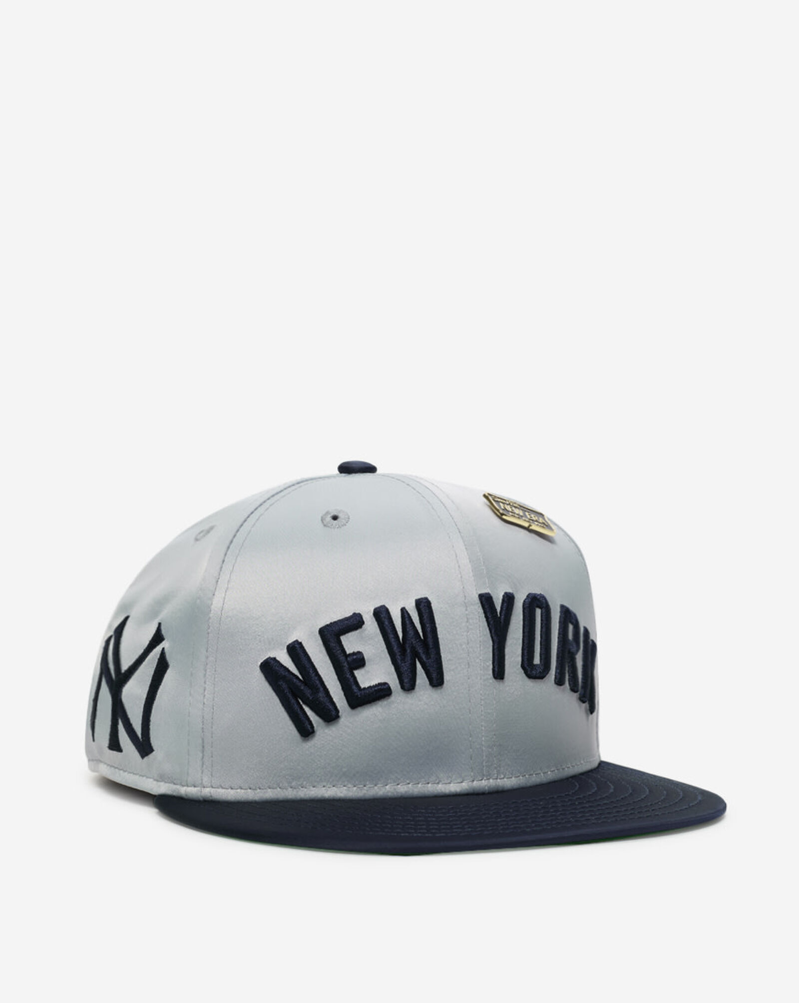 59Fifty New York Yankees Satin Fitted Hat Grey | Navy