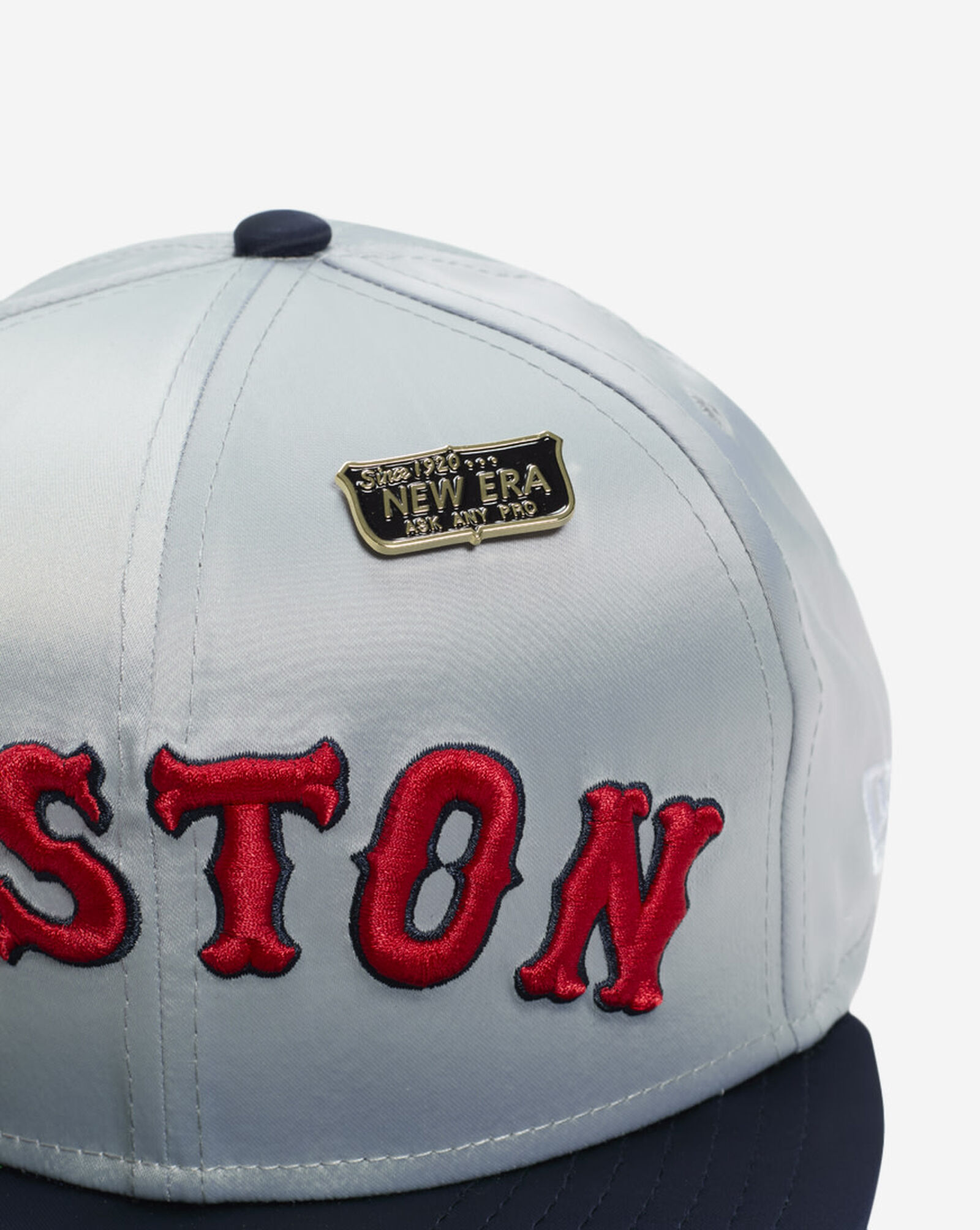 59Fifty Boston Red Sox Satin Fitted Hat Grey | Navy