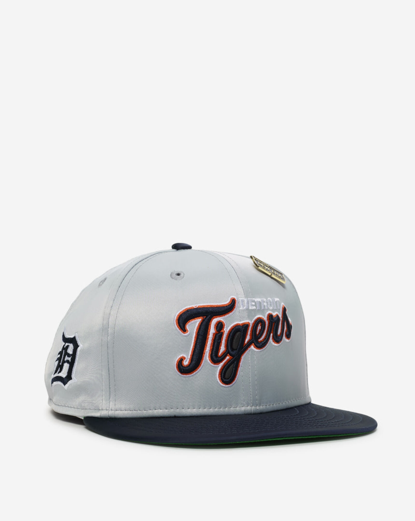 59Fifty Detroit Tigers Satin Fitted Hat Grey | Navy
