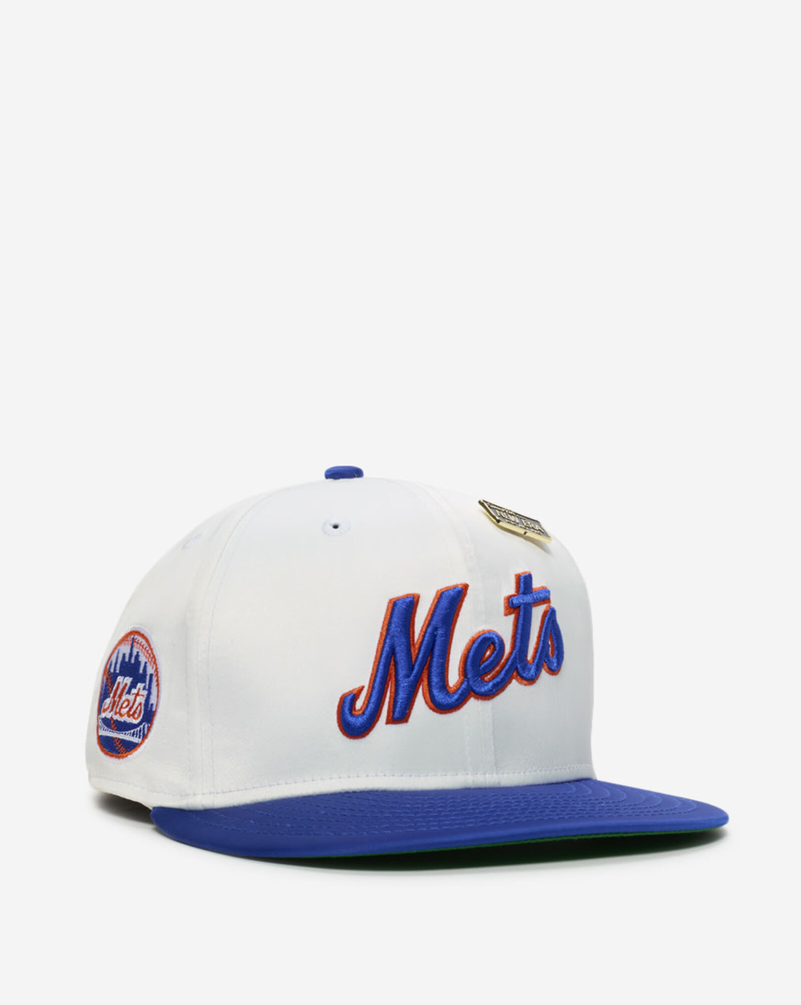 59Fifty New York Mets Satin Fitted Hat White | Blue