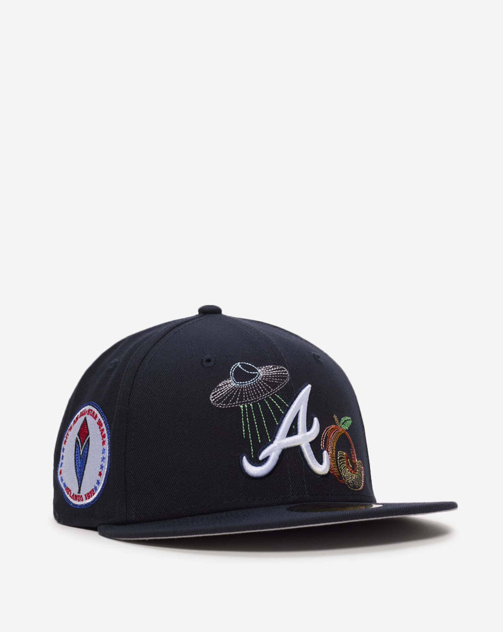 59Fifty Atlanta Braves State Stitch Fitted Hat Navy