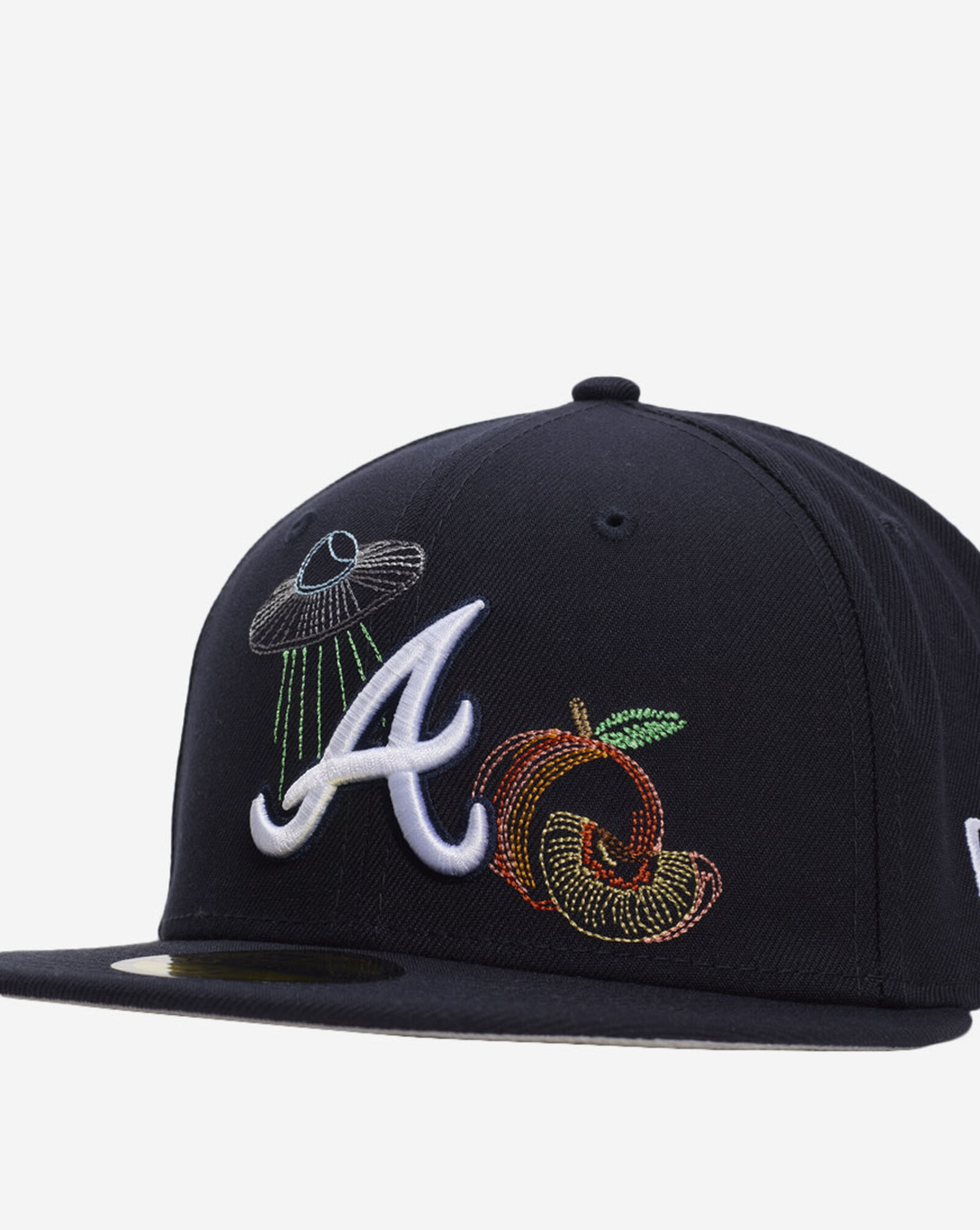 59Fifty Atlanta Braves State Stitch Fitted Hat Navy