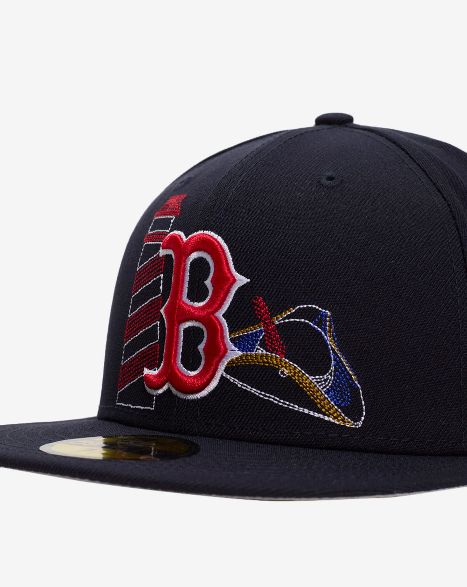 59Fifty Boston Red Sox State Stitch Fitted Hat Navy