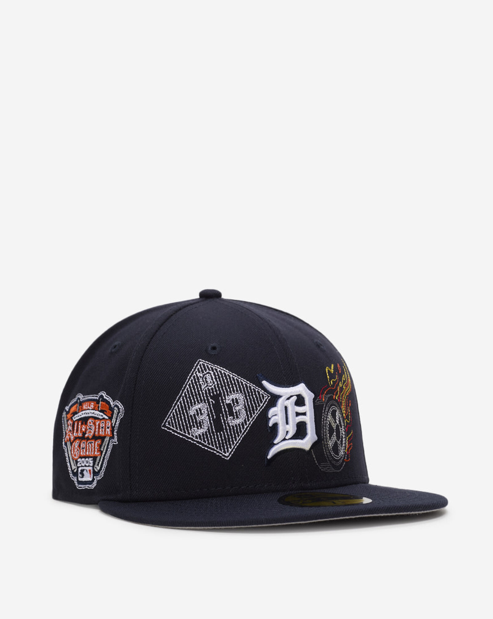 59Fifty Detroit Tigers State Stitch Fitted Hat Navy