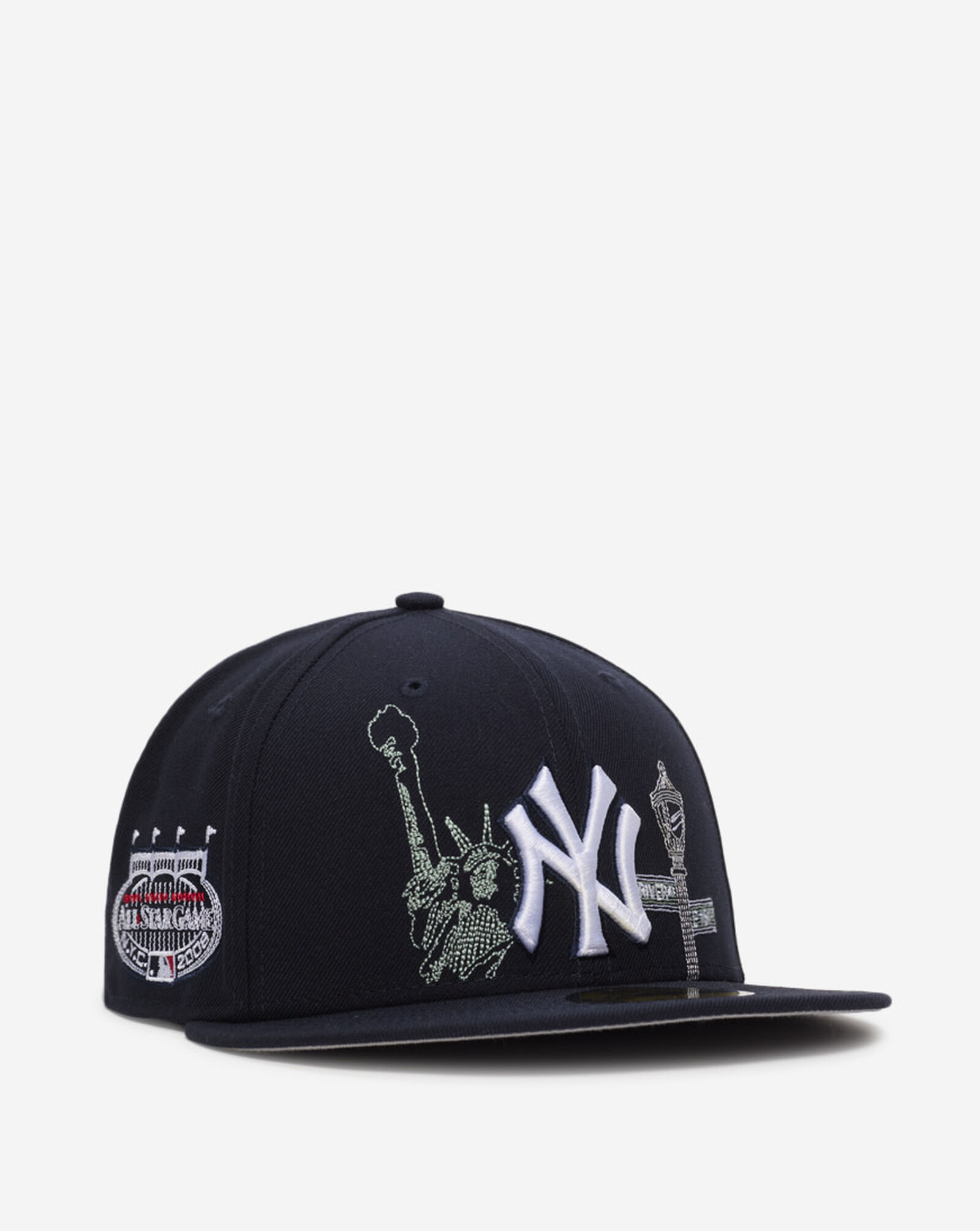 59Fifty New York Yankees State Stitch Fitted Hat Navy
