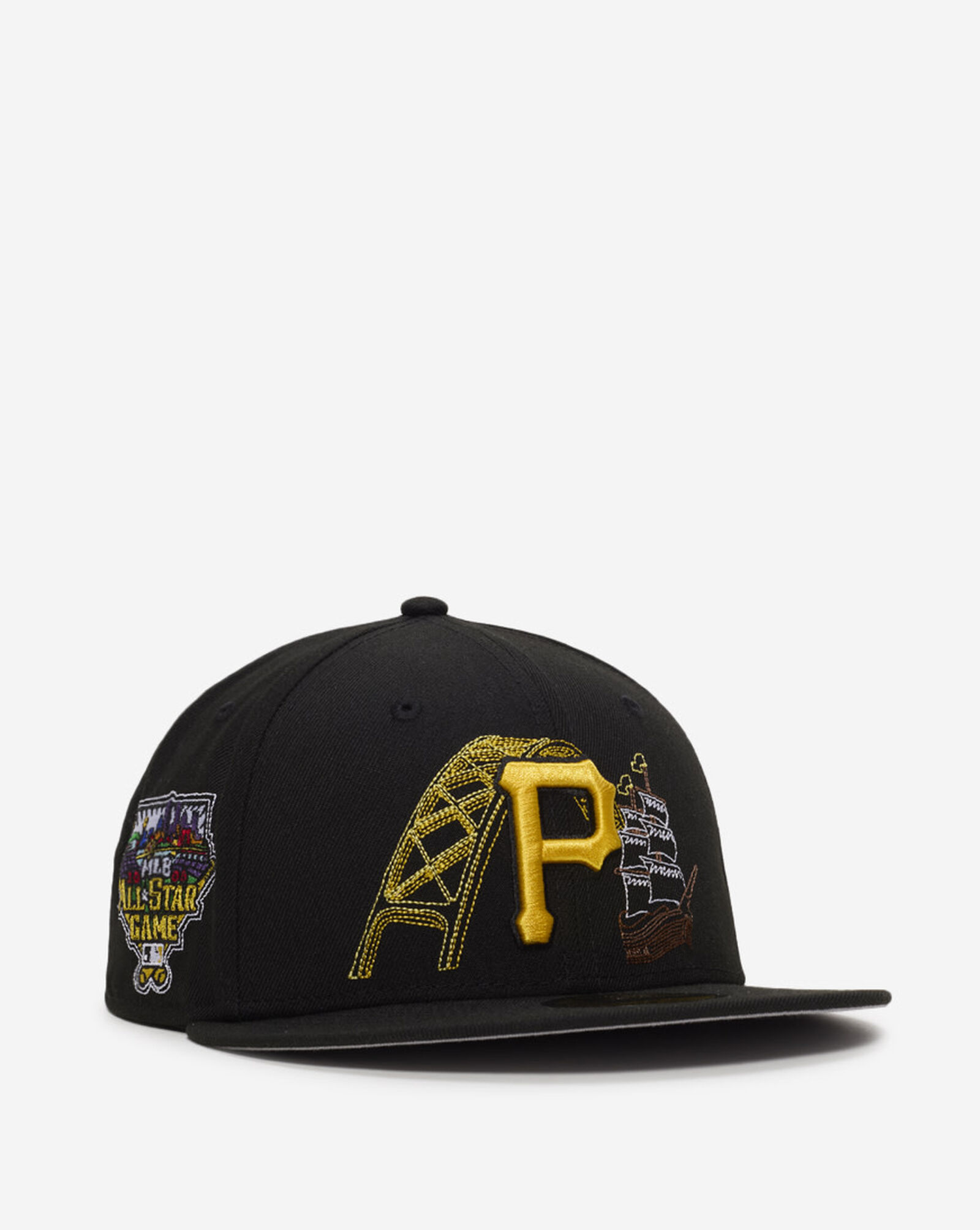59Fifty Pittsburgh Pirates State Stitch Fitted Hat Black