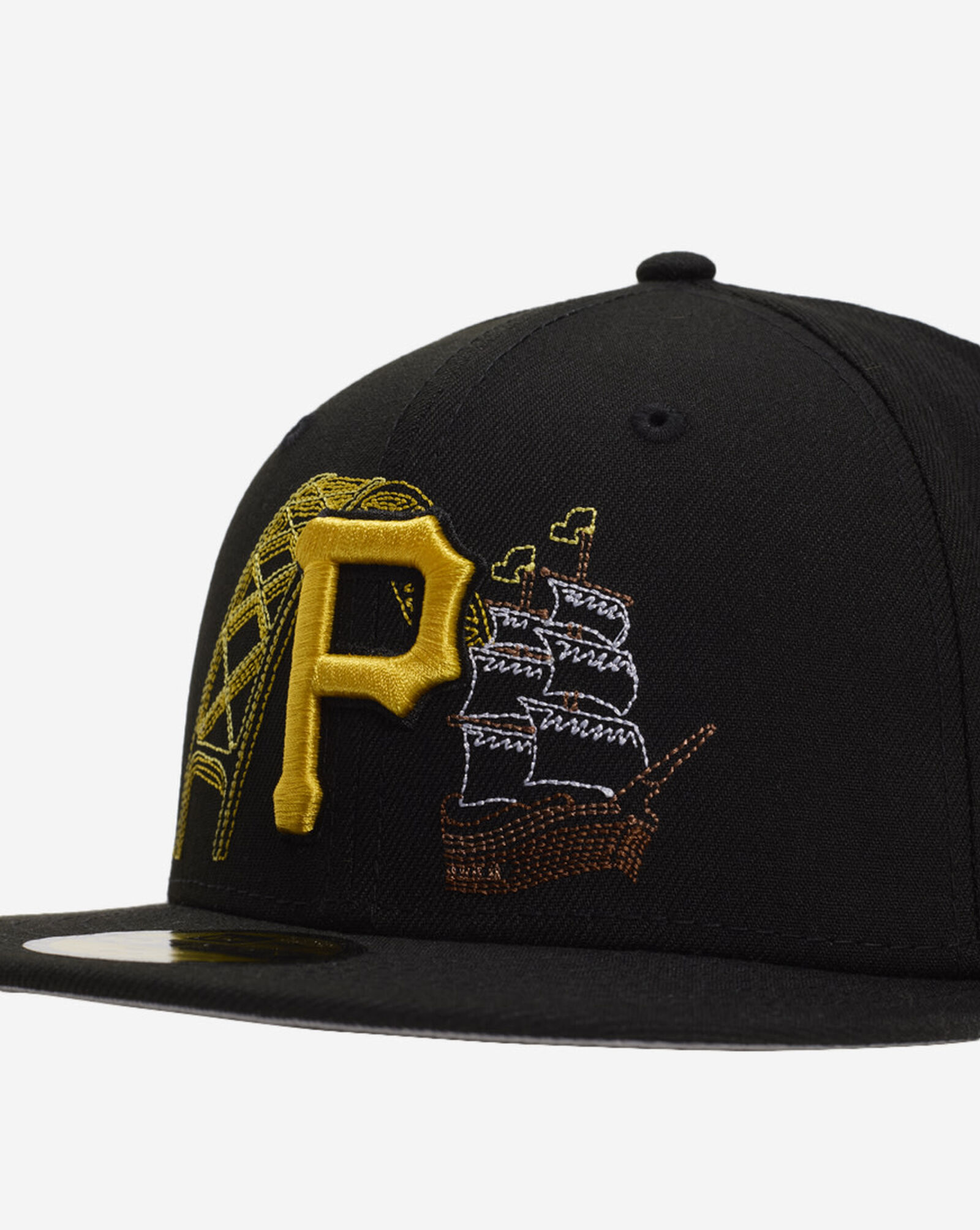 59Fifty Pittsburgh Pirates State Stitch Fitted Hat Black