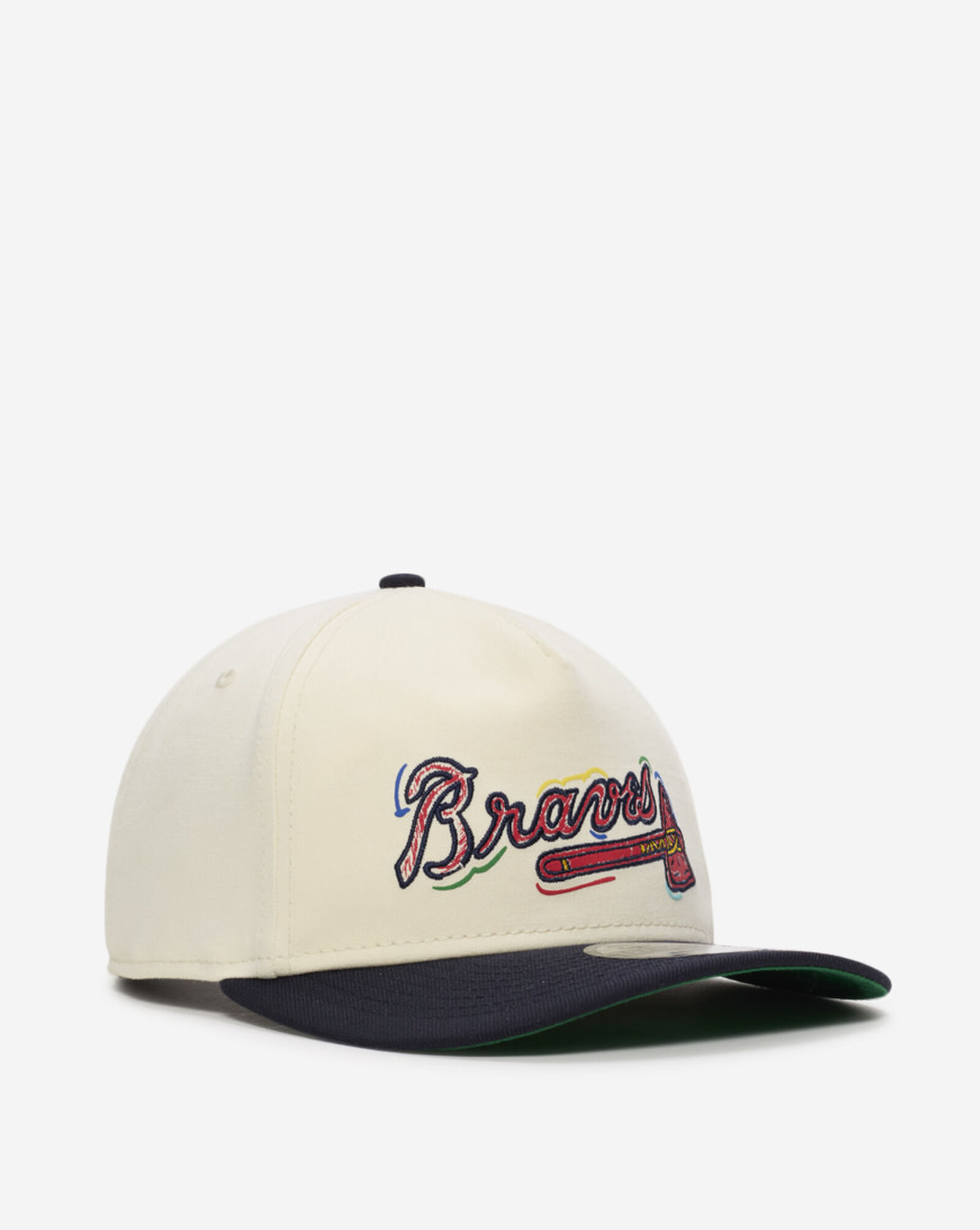 9Fifty Atlanta Braves Scribble Golfer Snapback Hat White