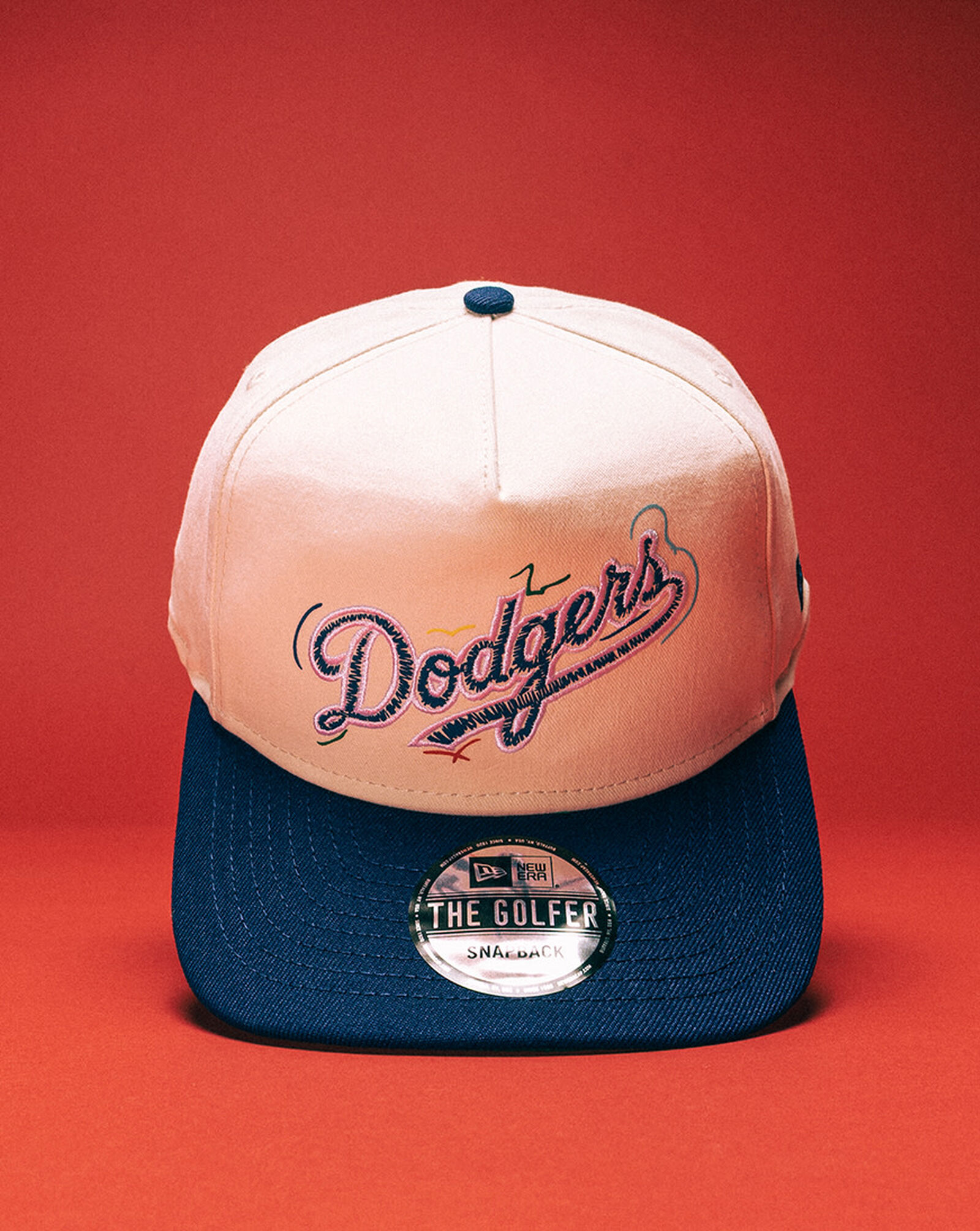 9Fifty Los Angeles Dodgers Scribble Golfer Snapback Hat White