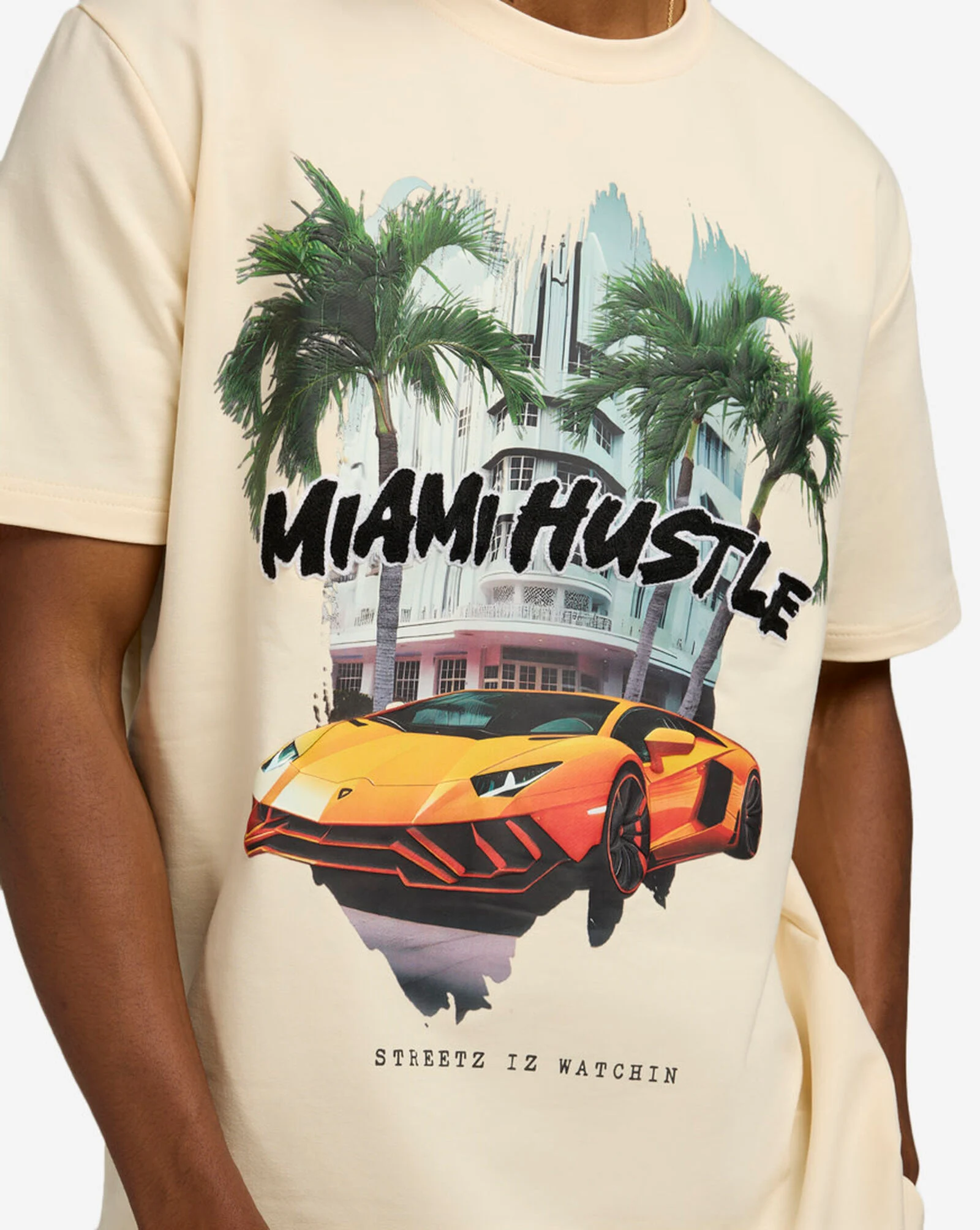 Miami Hustle Tee Cream