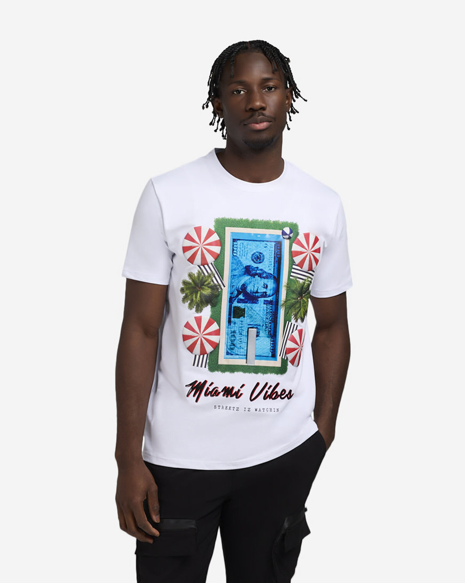 Miami Beach Tee White