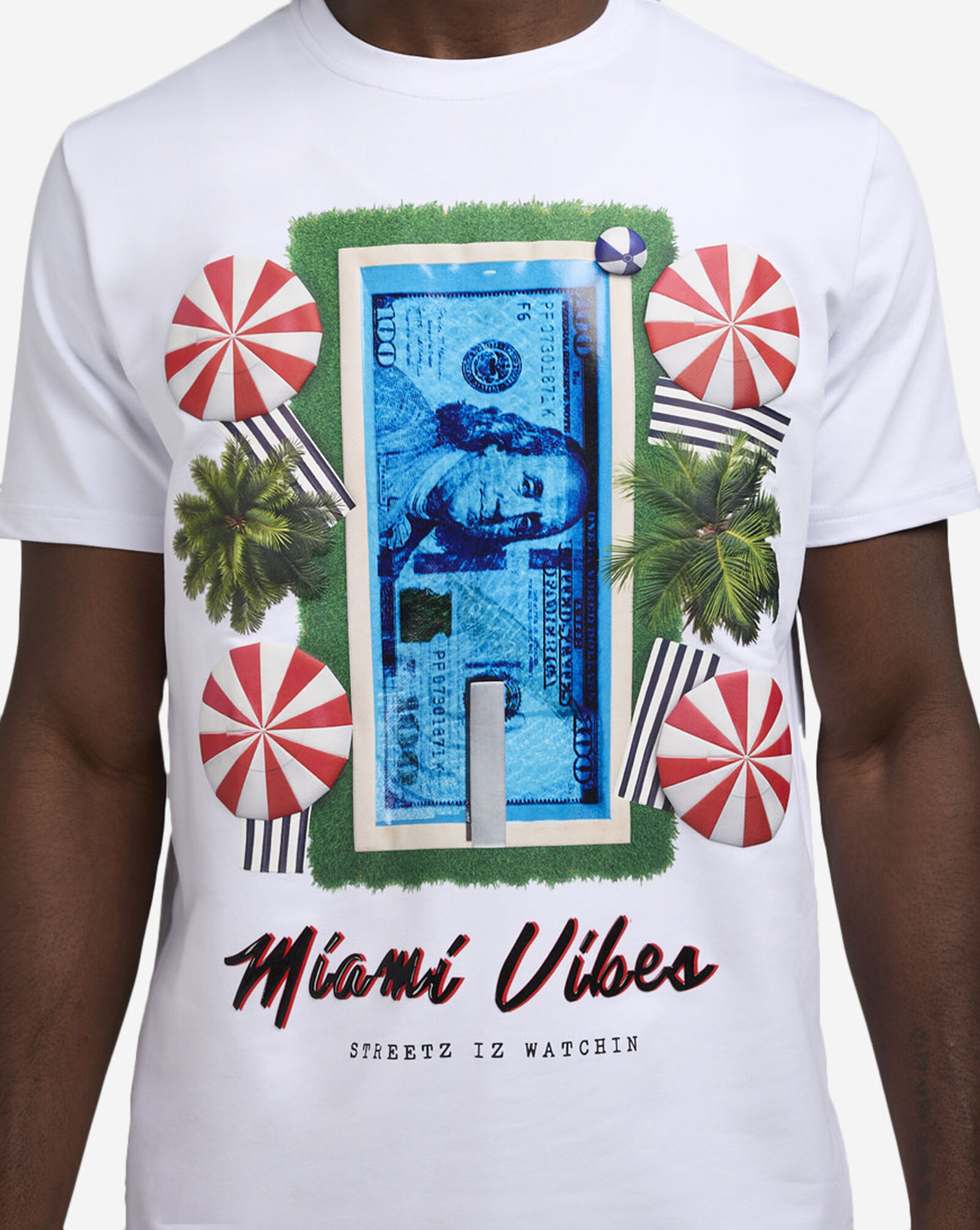 Miami Beach Tee White
