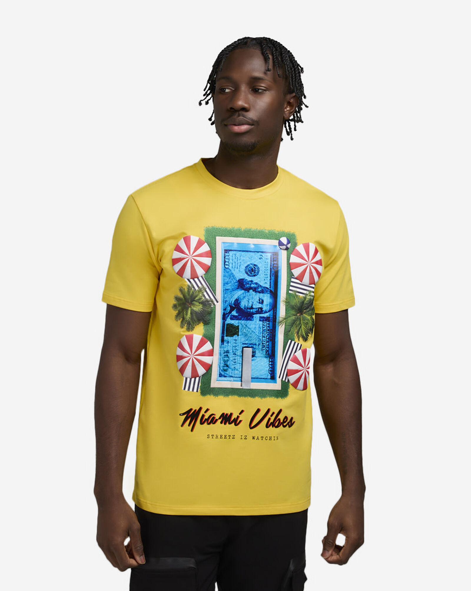 Miami Beach Tee Yellow