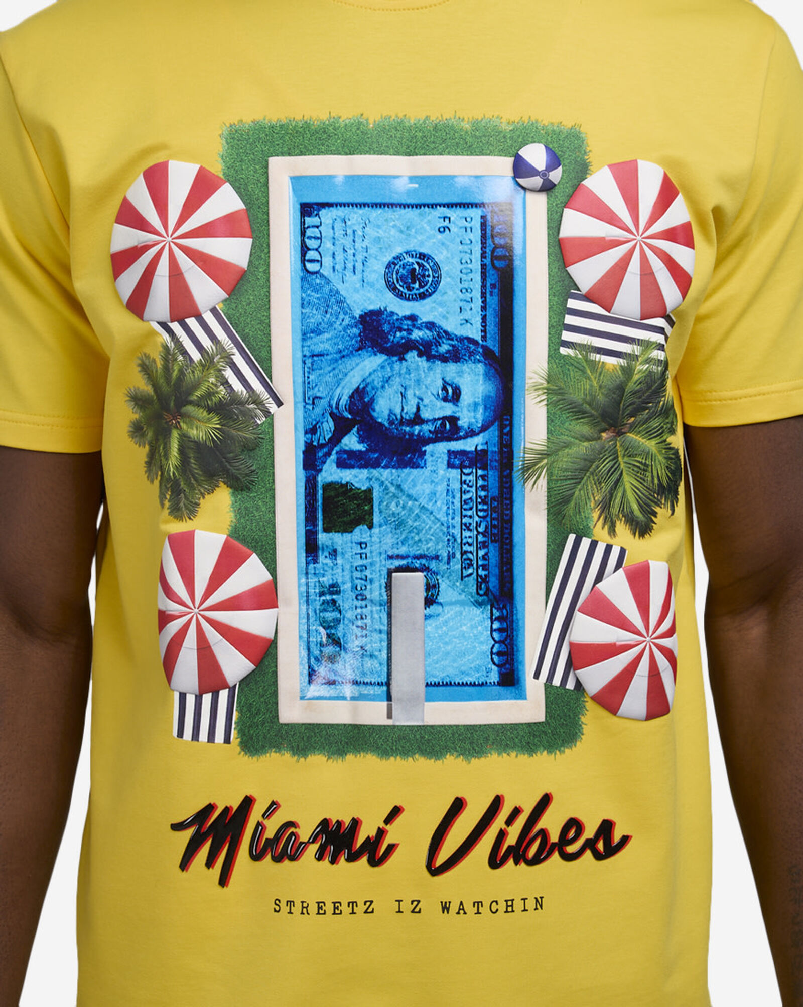 Miami Beach Tee Yellow