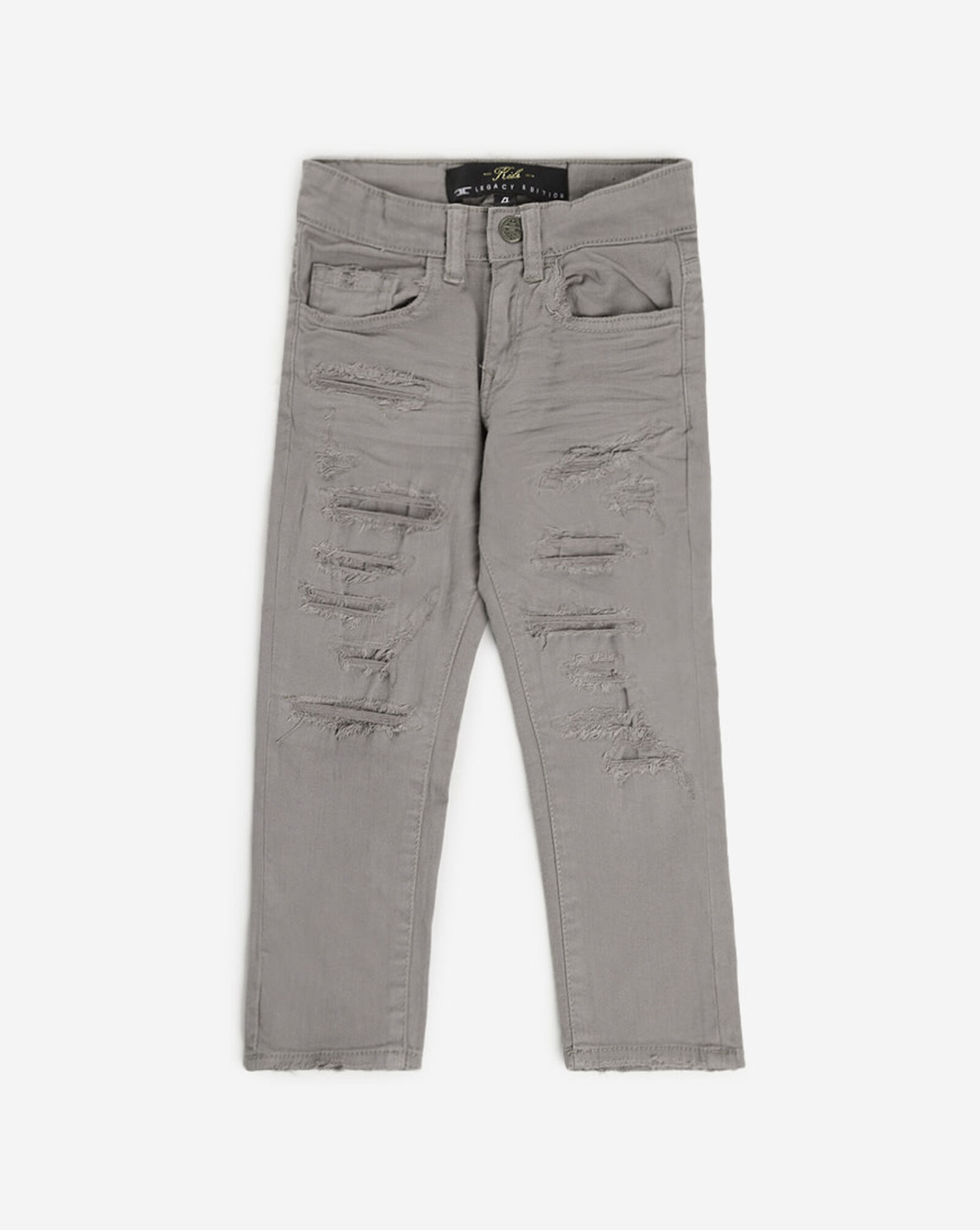 Kids' Clean Distressed Slim Fit Jeans (2-7) Light Grey