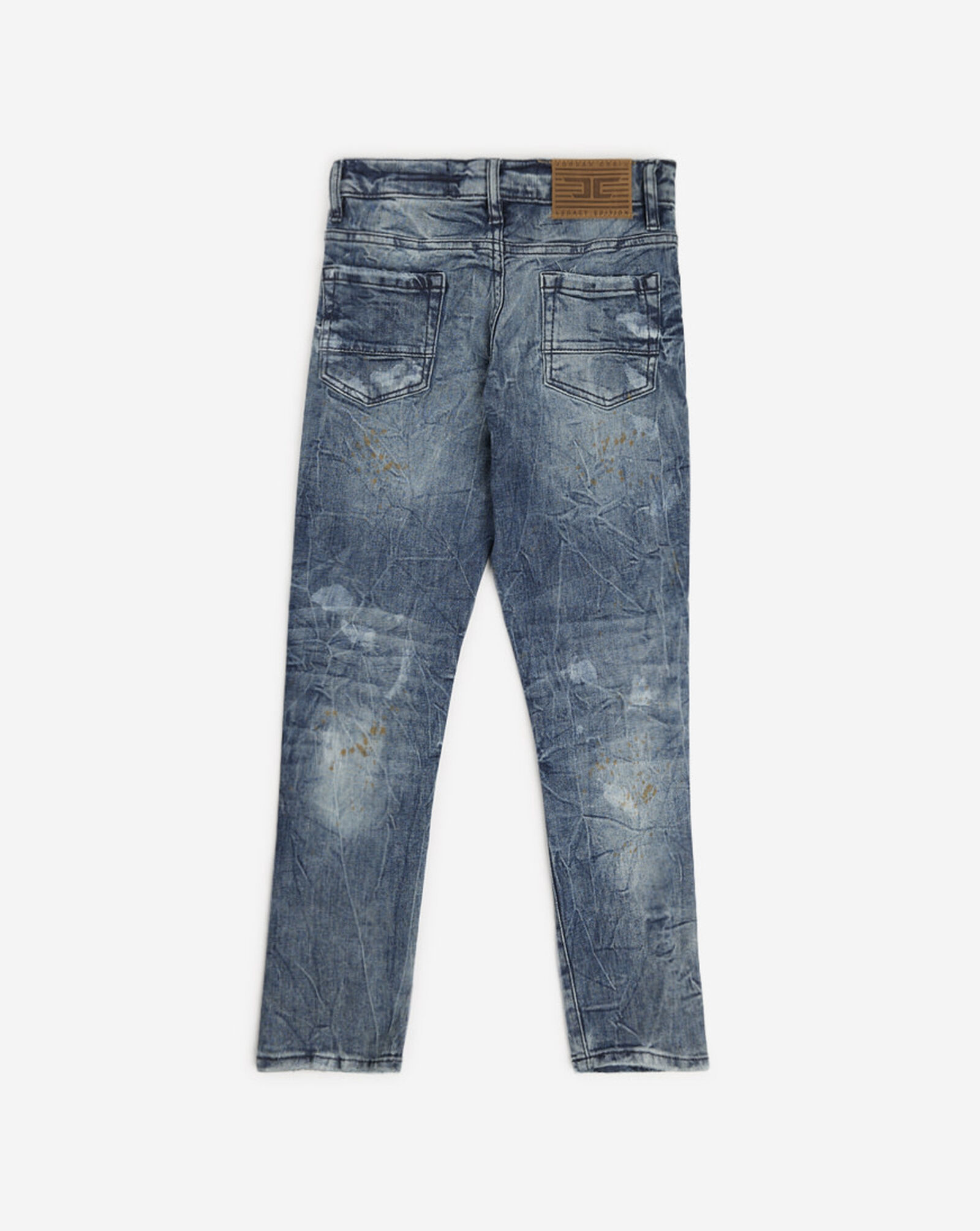 Kids' Distressed Slim Fit Jeans (8-16) Blue 3 Kids' Distressed Slim Fit Jeans (8-16) Blue