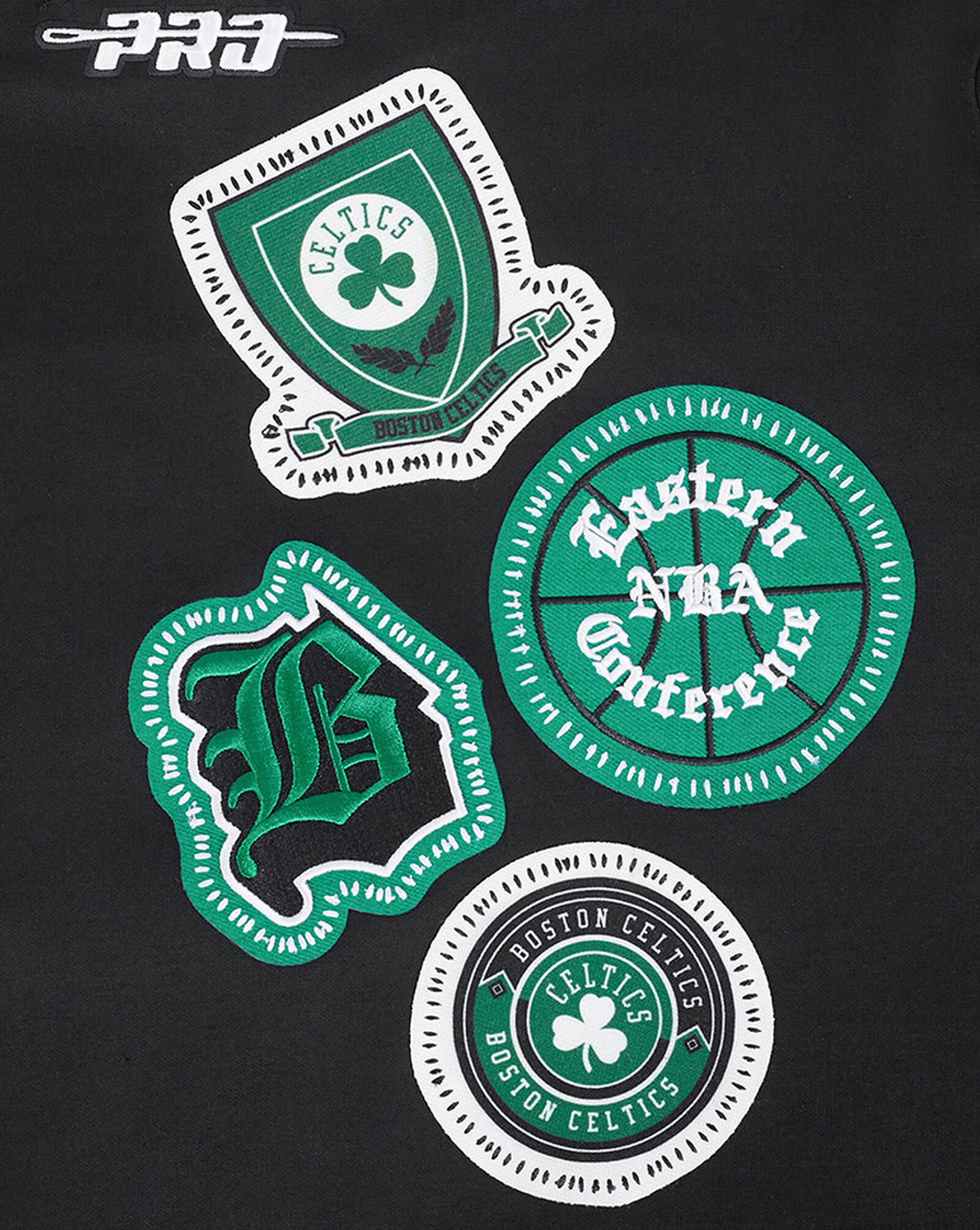 Boston Celtics Pick Stitch Hoodie Black