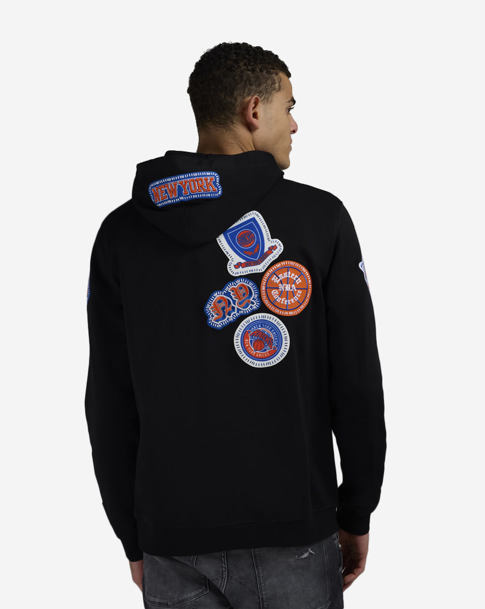 New York Knicks Pick Stitch Hoodie Black