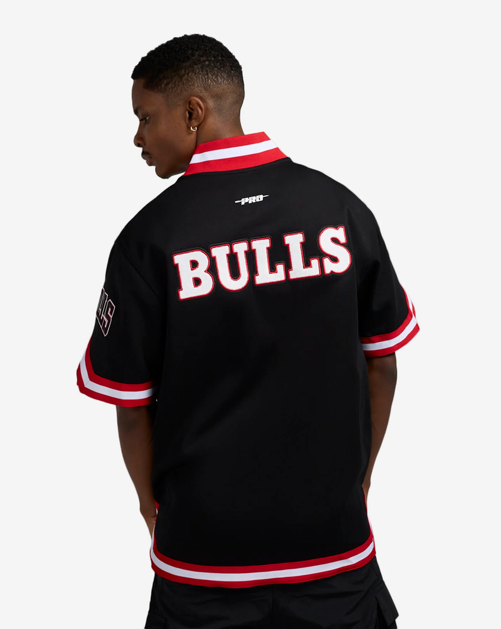 Chicago Bulls Warmup Jacket Black | Red