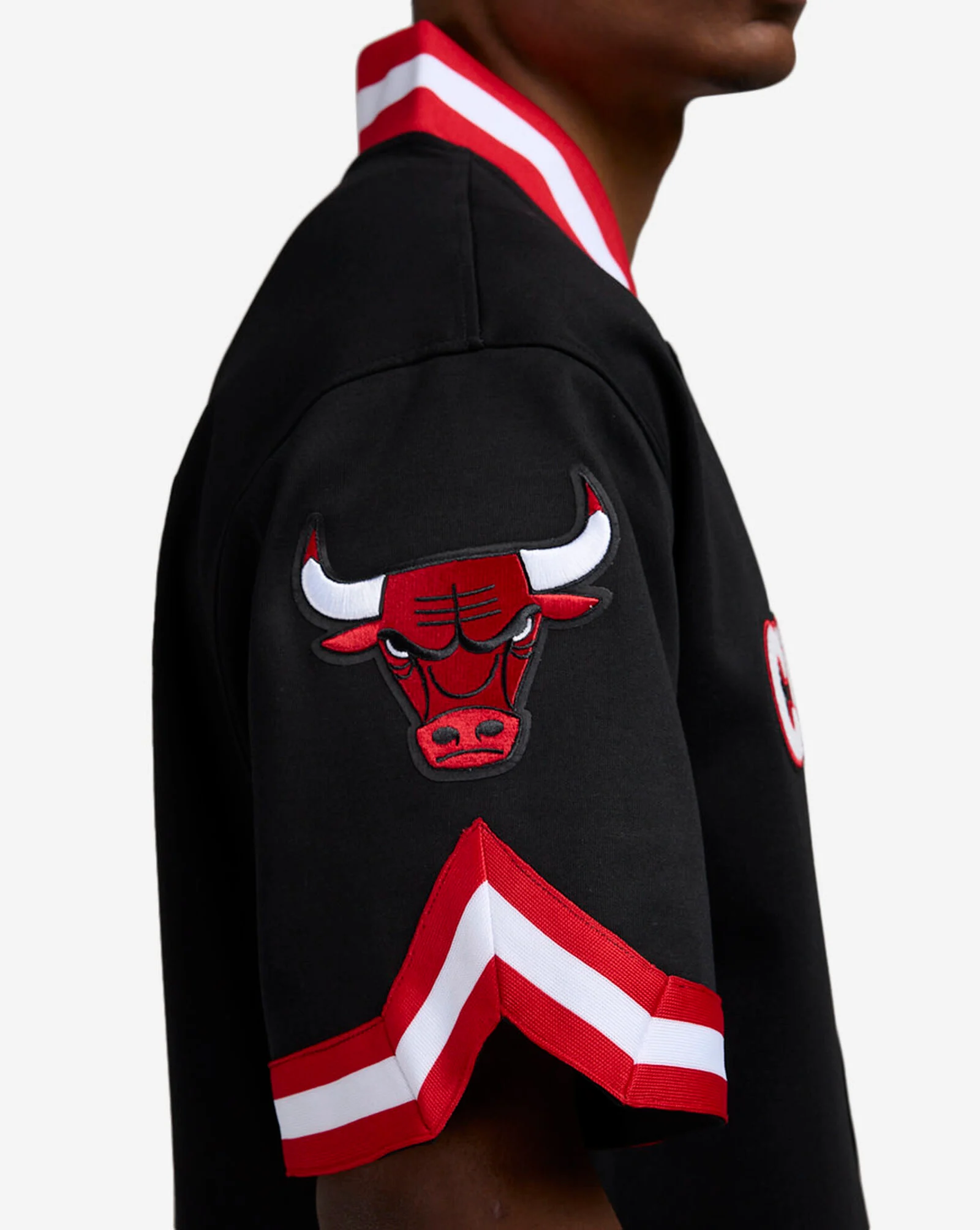 Chicago Bulls Warmup Jacket Black | Red