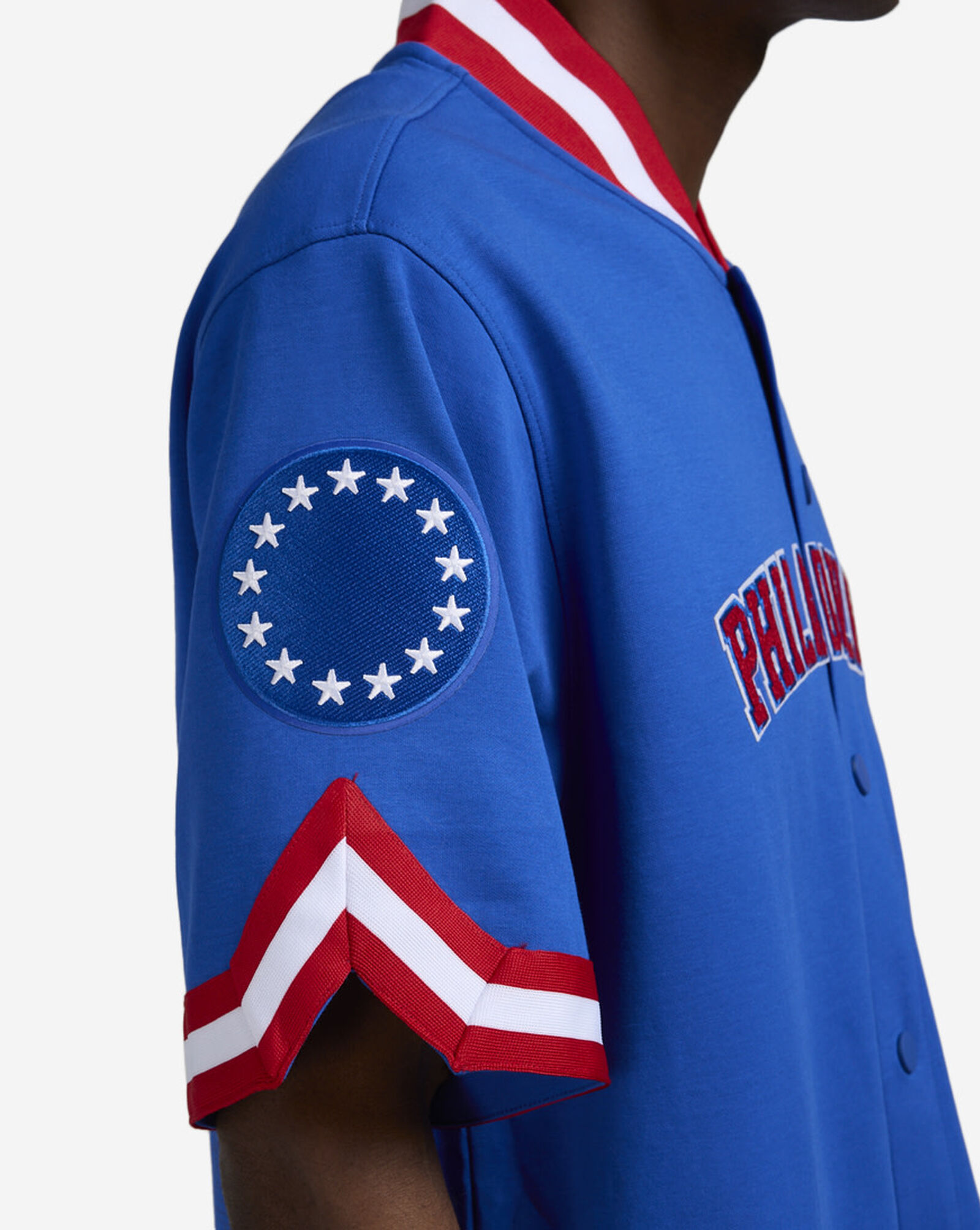 Philadelphia 76ers Warmup Jacket Blue | Red 4 Philadelphia 76ers Warmup Jacket Blue | Red