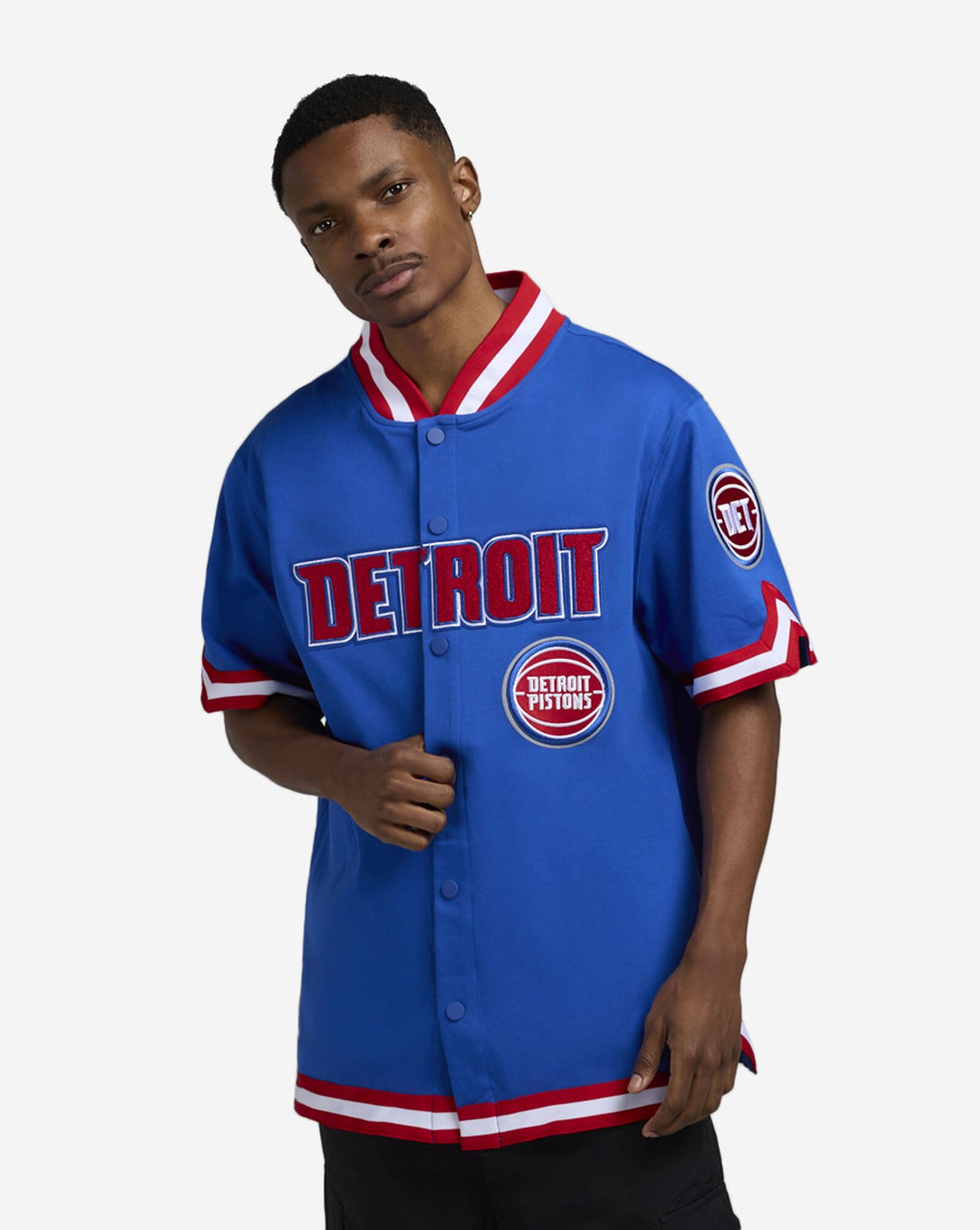 Detroit Pistons Warmup Jacket Blue | Red