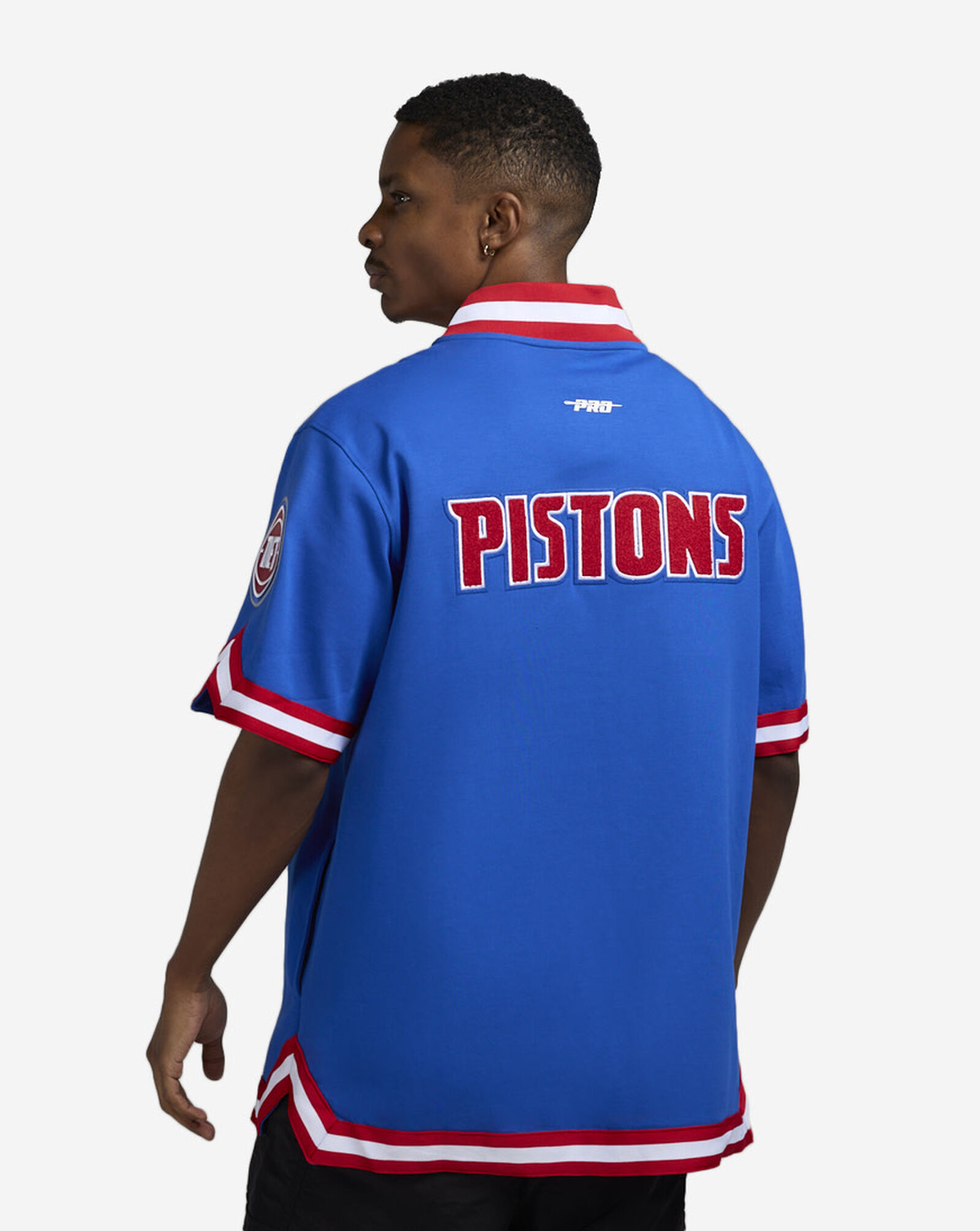 Detroit Pistons Warmup Jacket Blue | Red