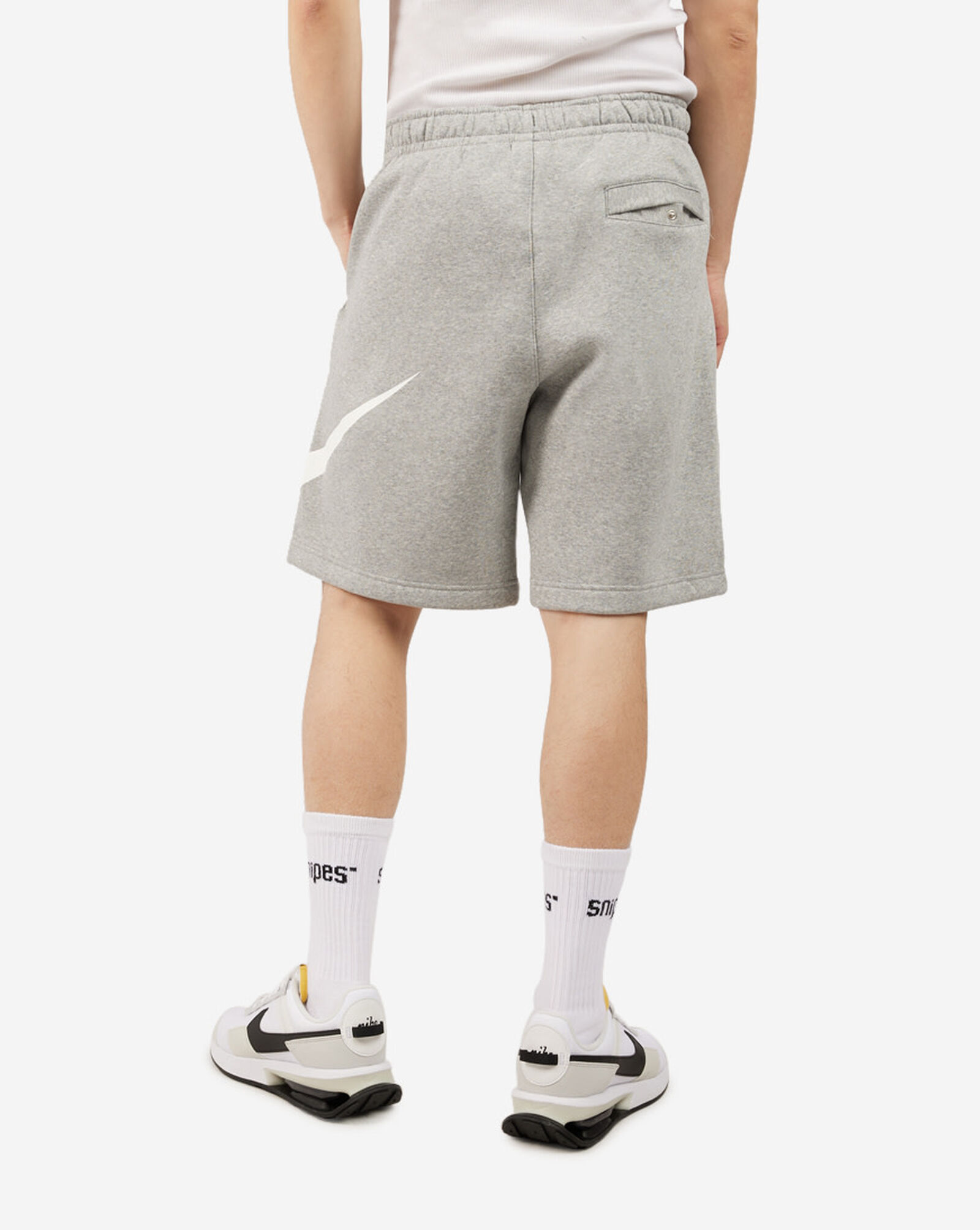 NSW Club Graphic Shorts Dark Grey Heather | White