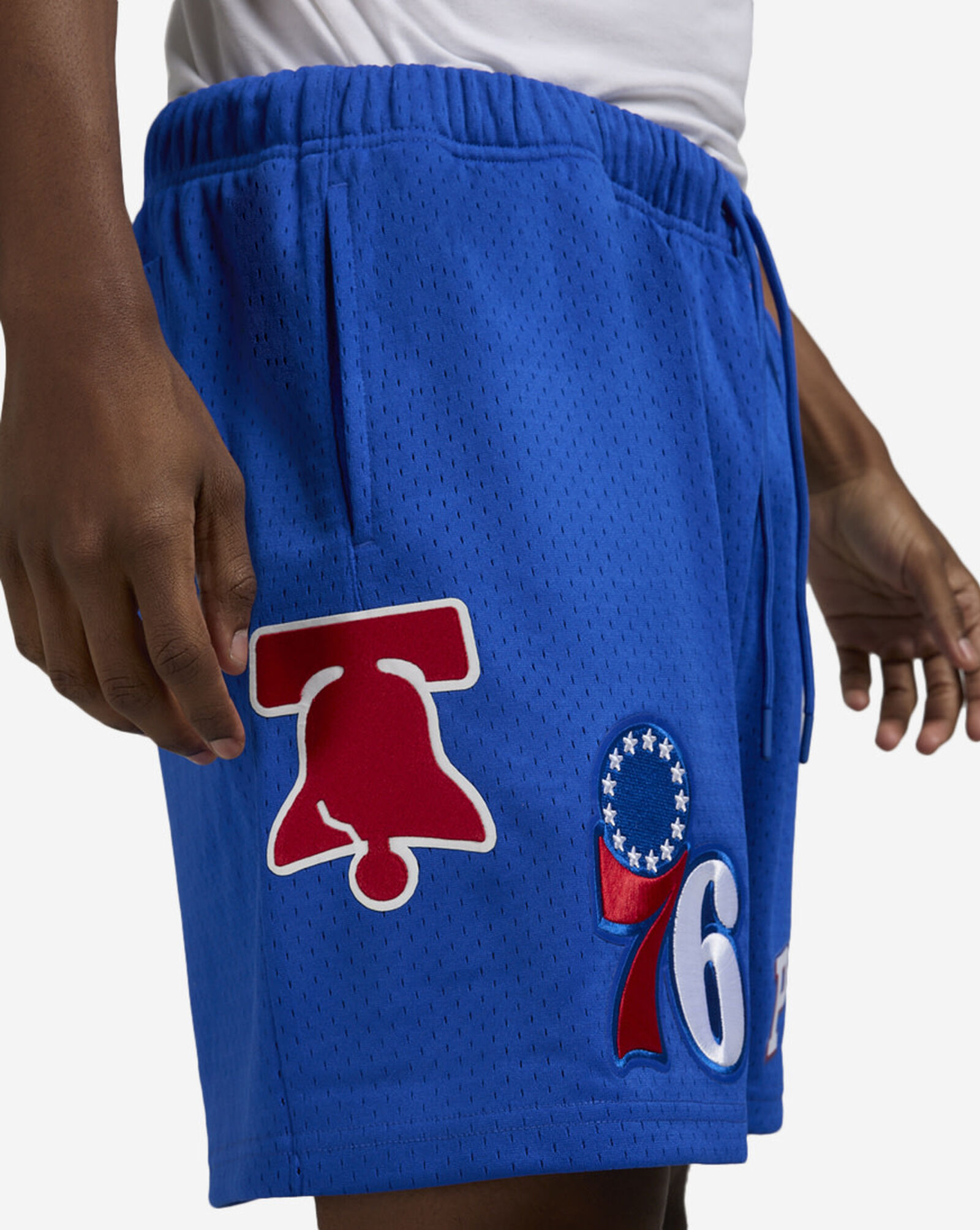 Philadelphia 76ers Mesh Shorts Blue 3 Philadelphia 76ers Mesh Shorts Blue