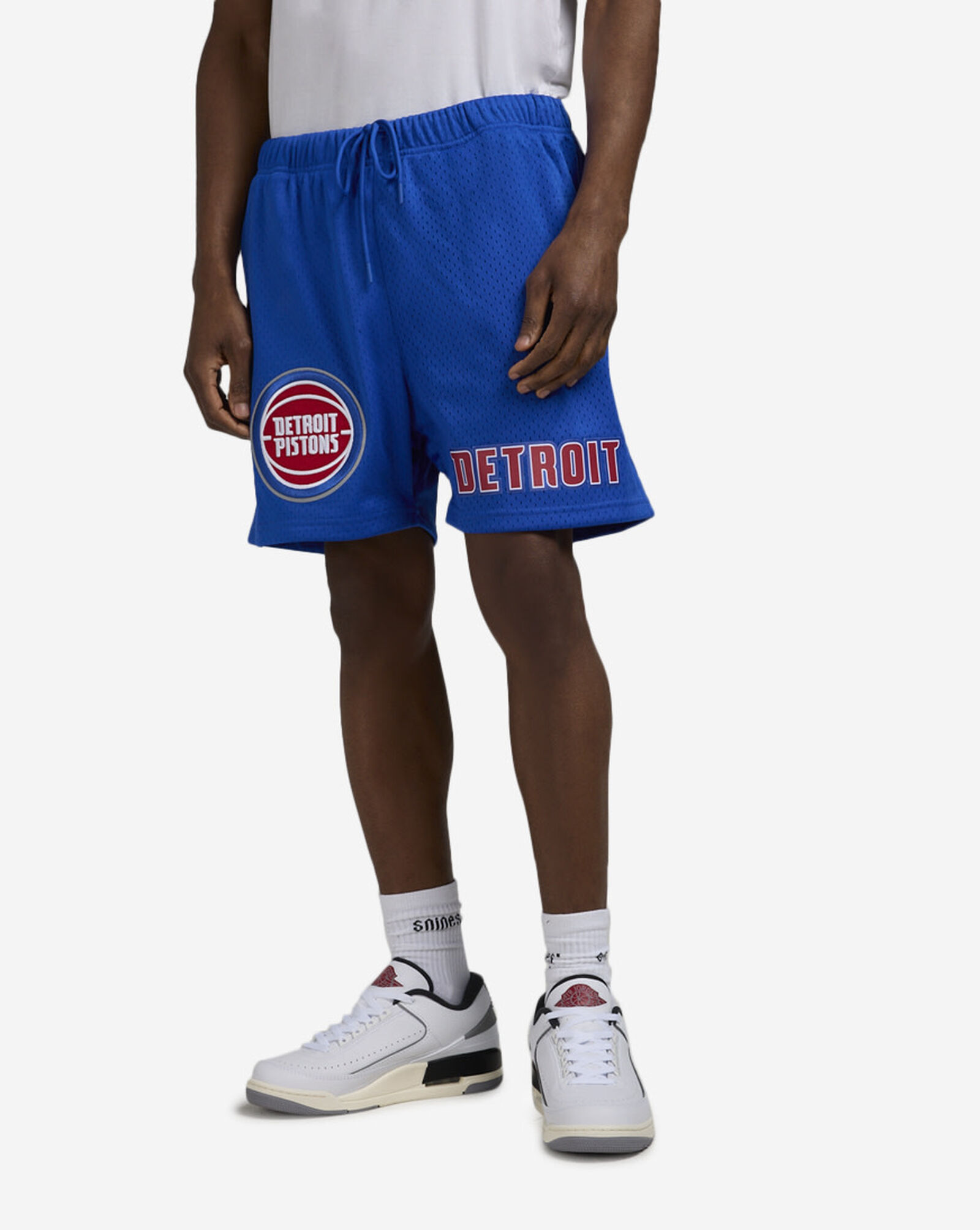 Detroit Pistons Mesh Shorts Blue