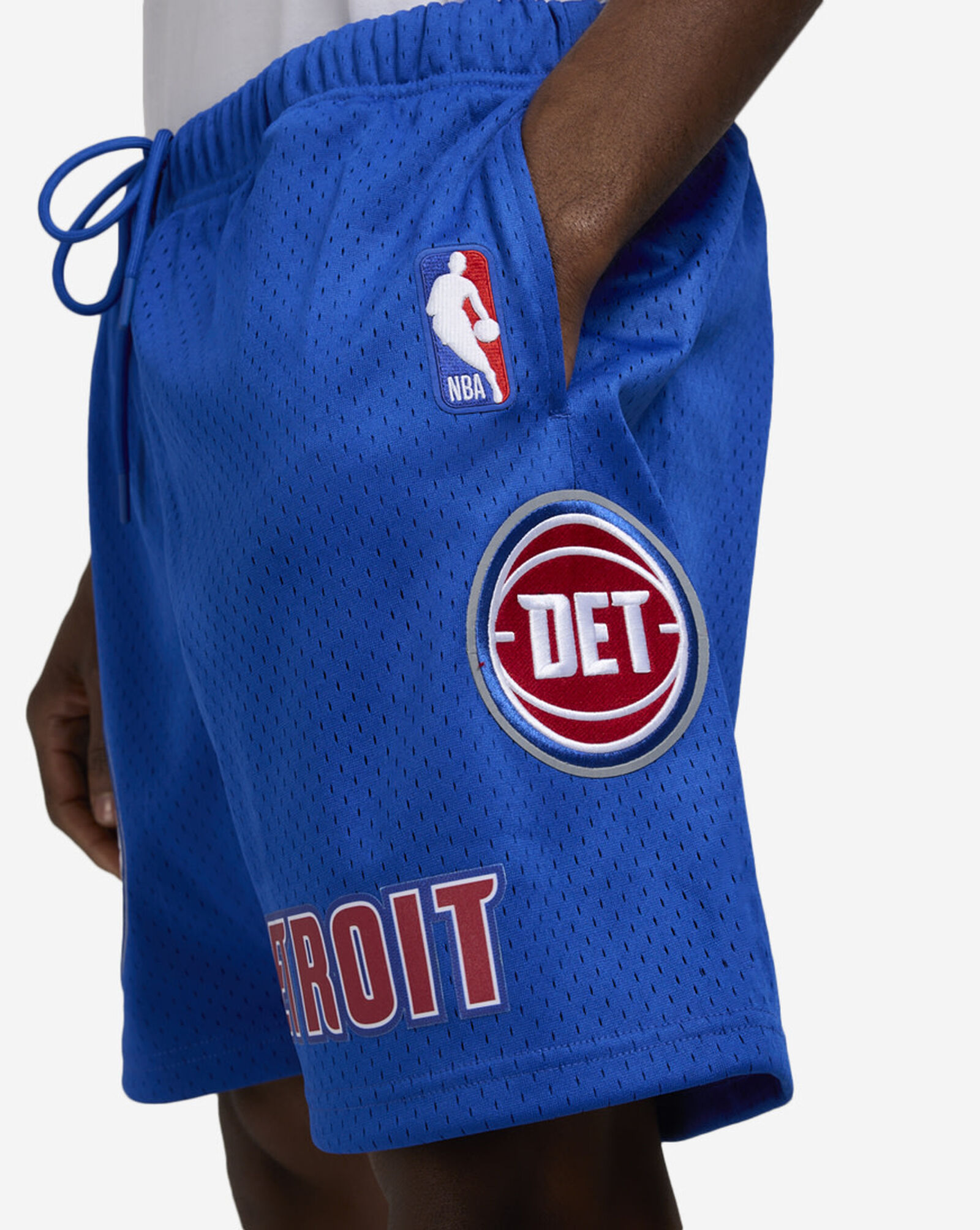 Detroit Pistons Mesh Shorts Blue