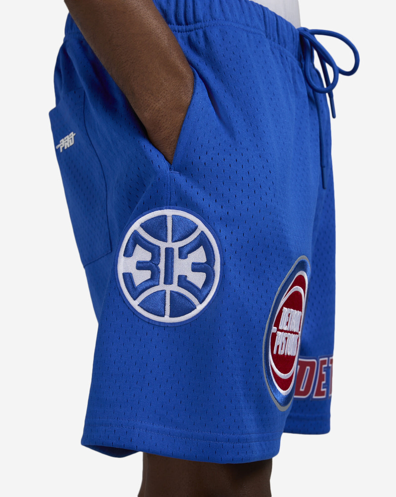 Detroit Pistons Mesh Shorts Blue