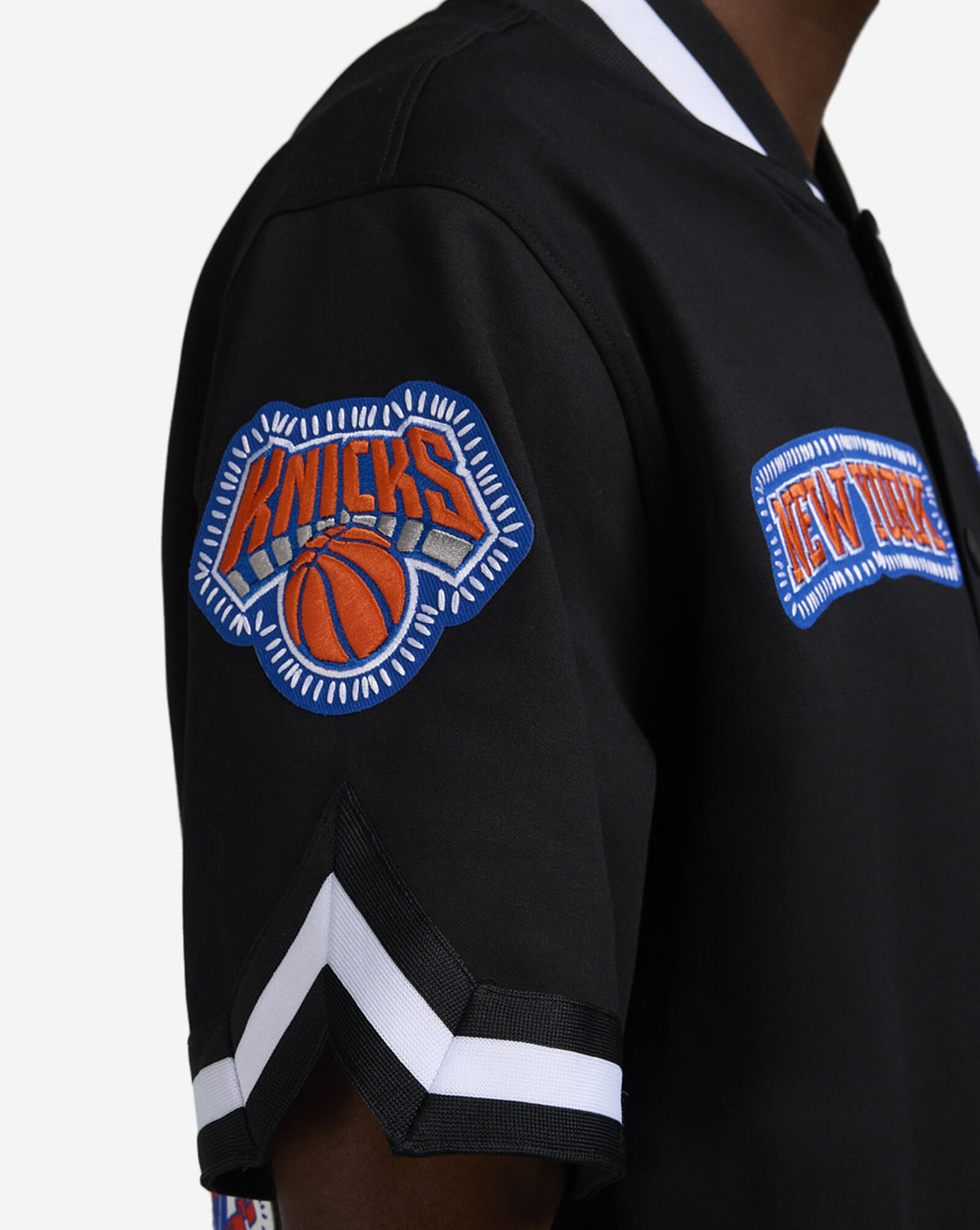 New York Knicks Warmup Jacket Black 4 New York Knicks Warmup Jacket Black