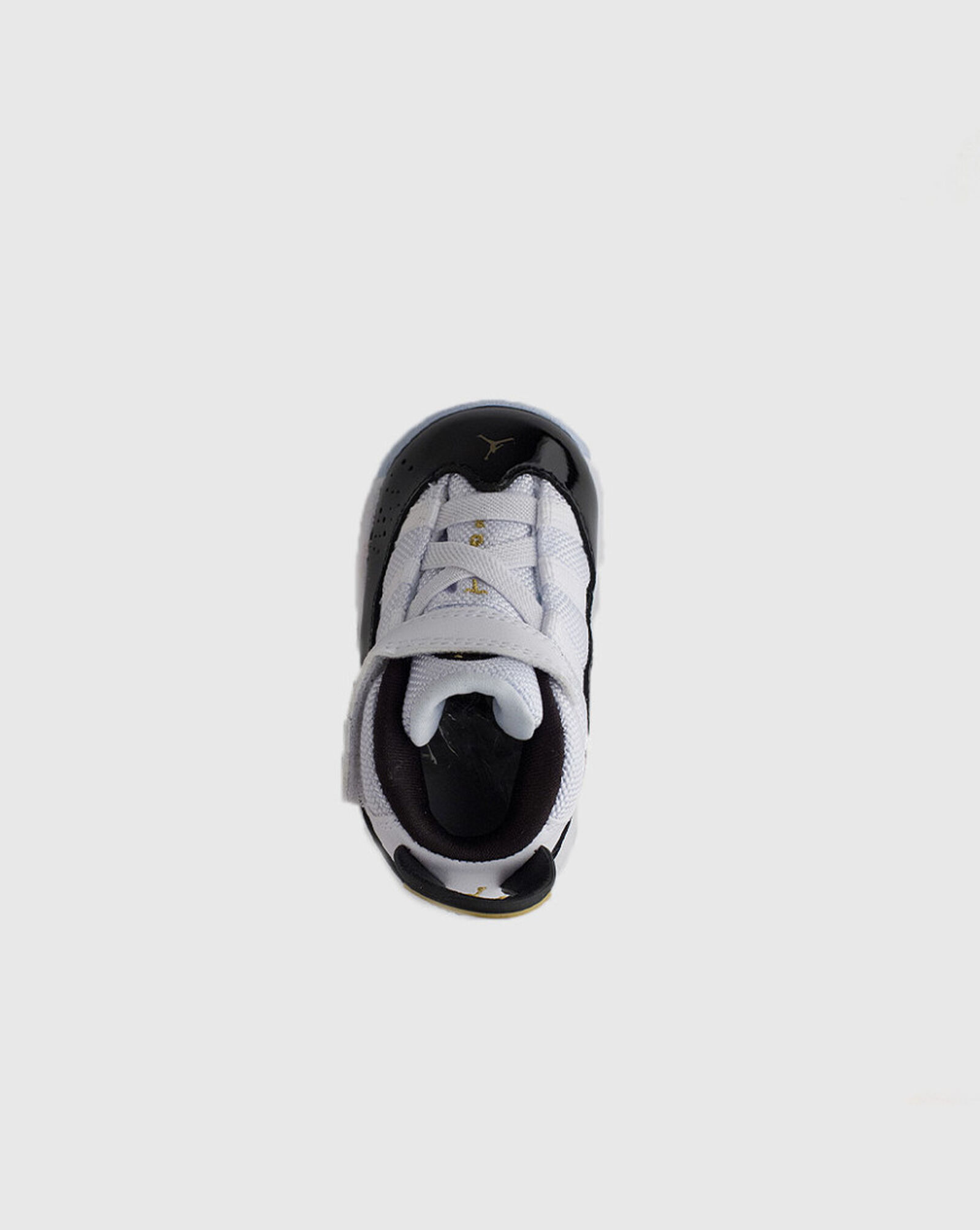 Toddler 6 Rings White | Black | Metallic Gold
