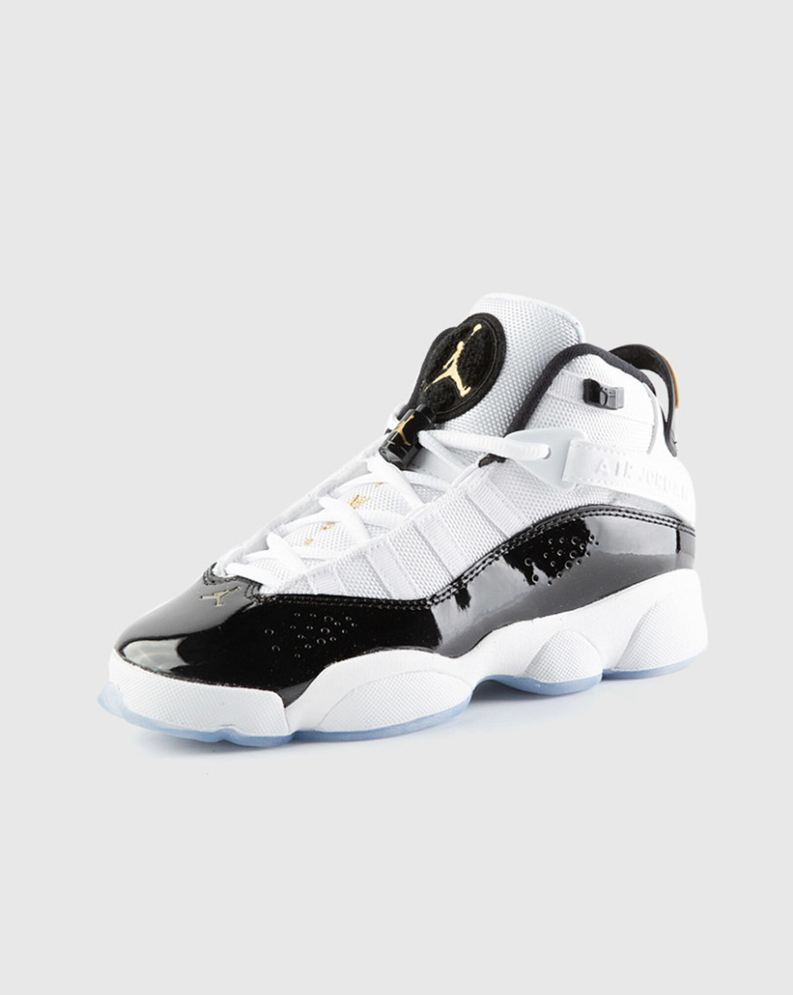 Grade School 6 Rings White | Black | Metallic Gold