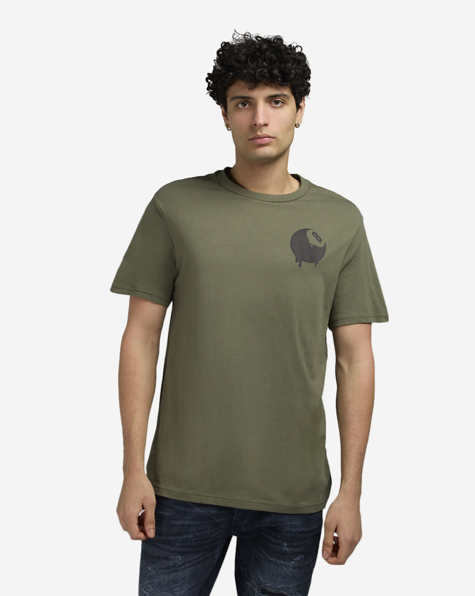 Dripping 8-Ball Tee Olive