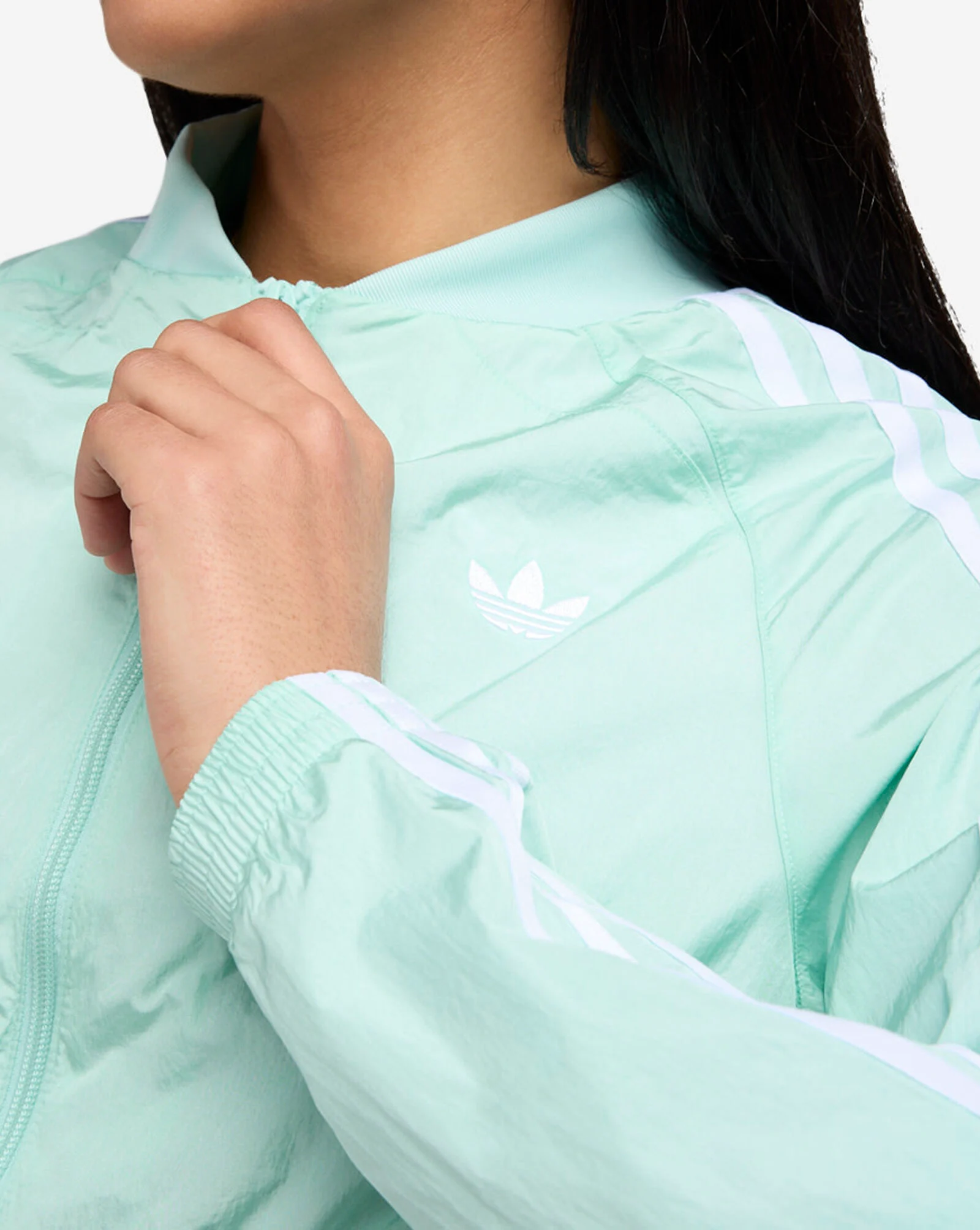 Adicolor Teamgeist Cropped Track Top Semi Flash Aqua 3 Adicolor Teamgeist Cropped Track Top Semi Flash Aqua