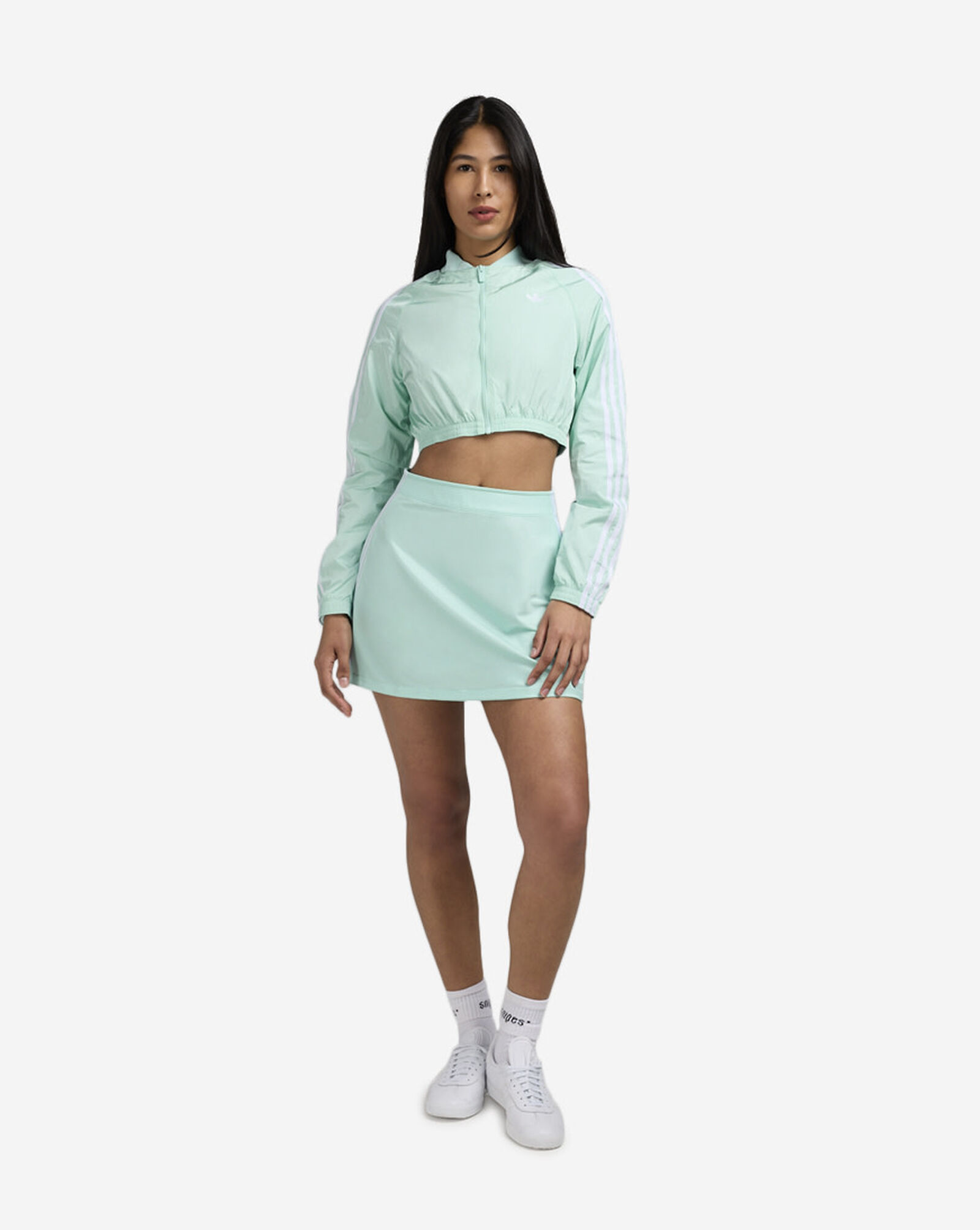 Adicolor 3-Stripes Mini Skirt Semi Flash Aqua