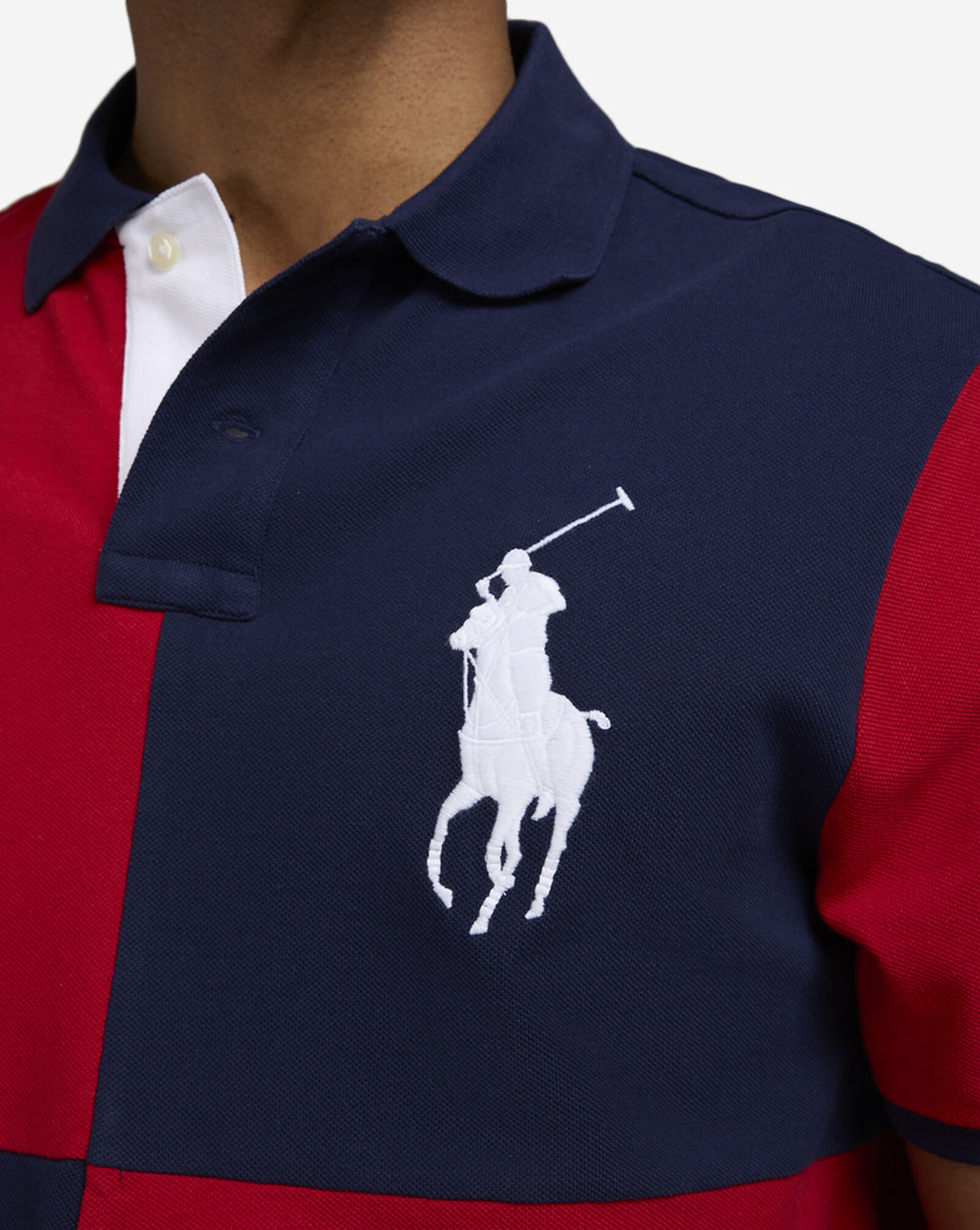 Big Pony Basic Stripe Mesh Polo Shirt RL 2000 Red | Newport Navy 3 Big Pony Basic Stripe Mesh Polo Shirt RL 2000 Red | Newport Navy