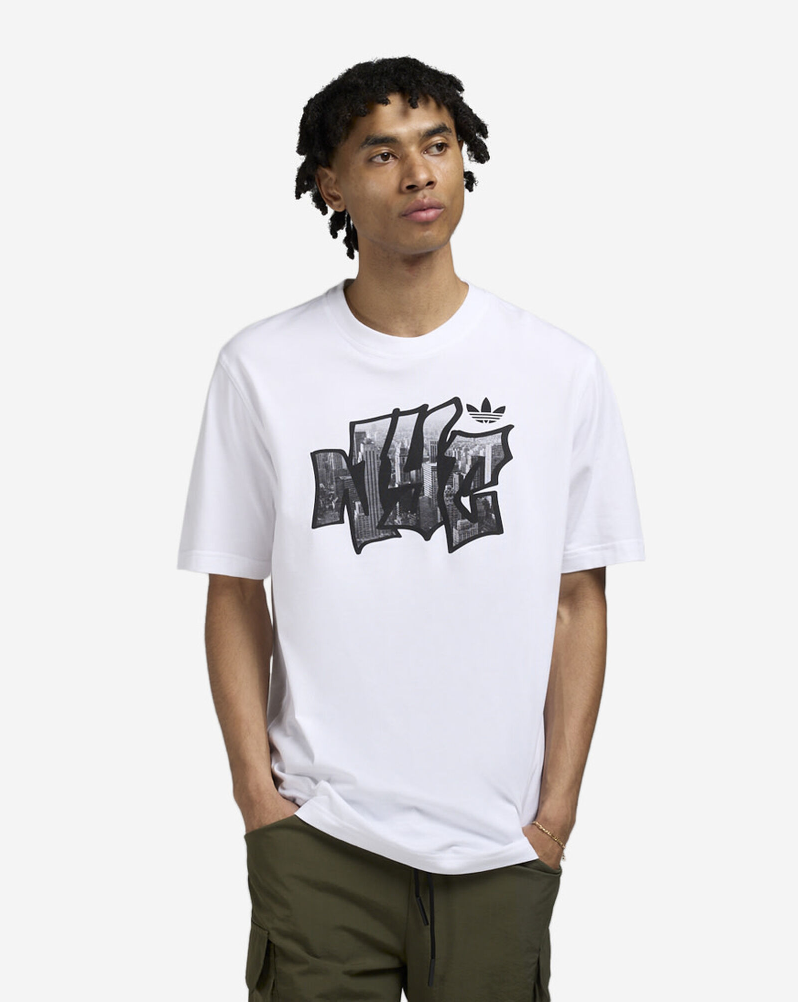 NYC Cityscape Liberty T-Shirt White