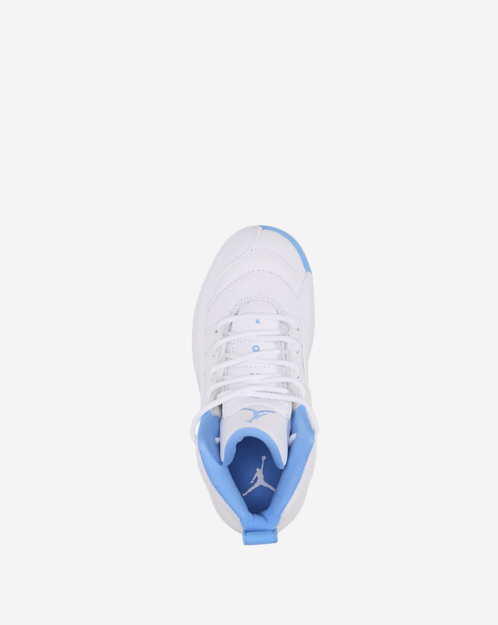 Little Kids' Air Jordan 12 Retro White | University Blue | Metallic Silver