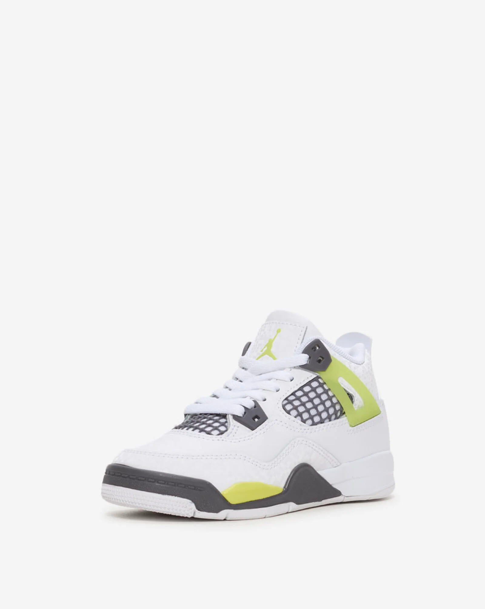 Little Kids' Air Jordan 4 Retro White | Light Lemon Twist | Light Graphite