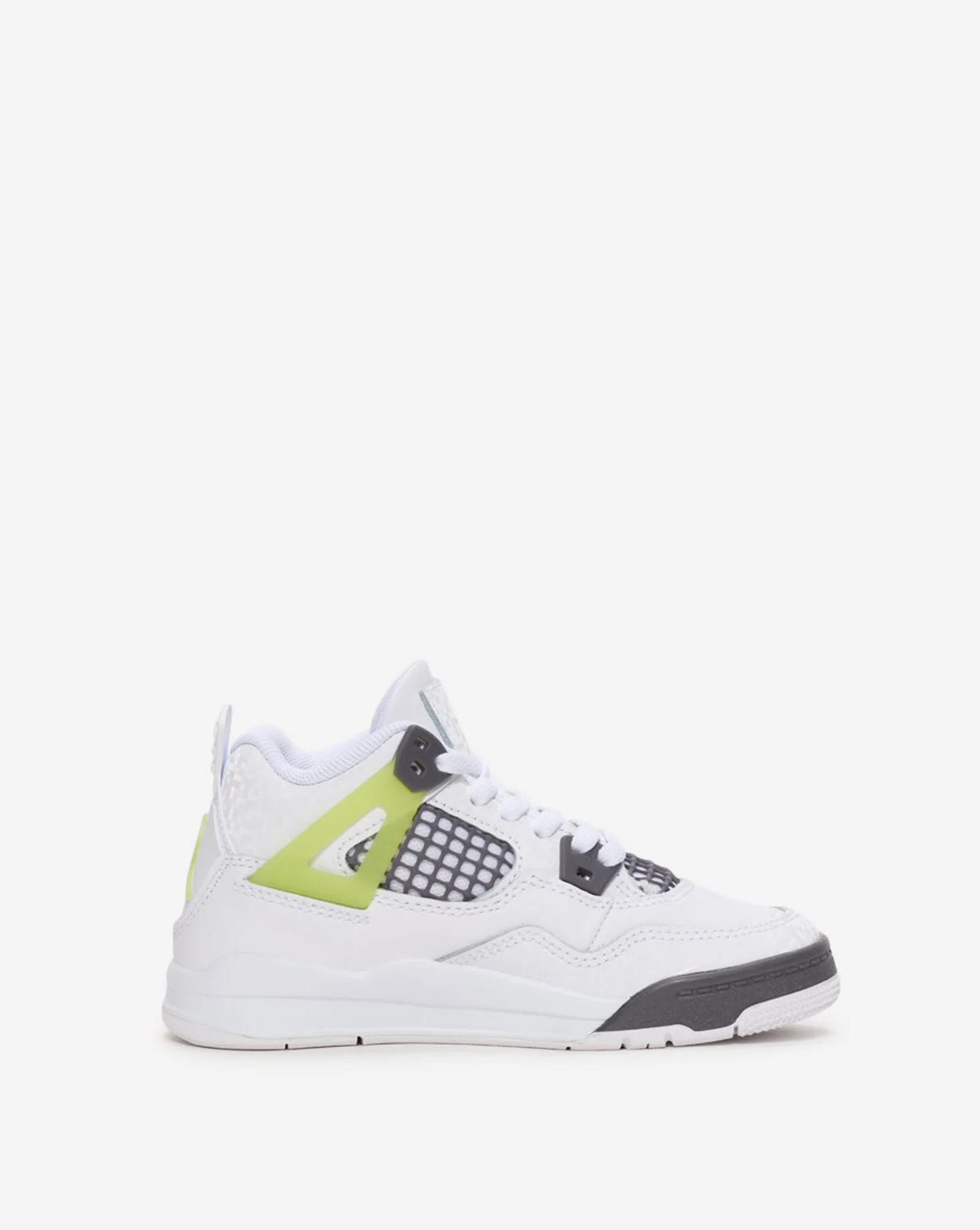 Little Kids' Air Jordan 4 Retro White | Light Lemon Twist | Light Graphite