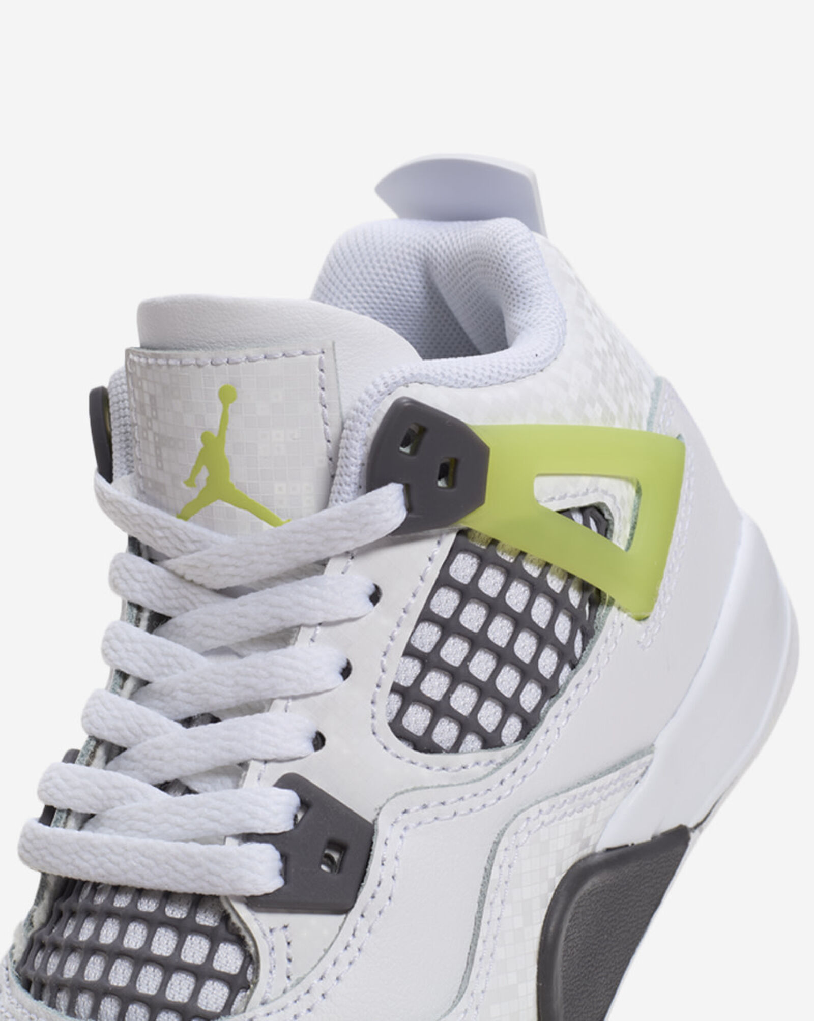 Little Kids' Air Jordan 4 Retro White | Light Lemon Twist | Light Graphite
