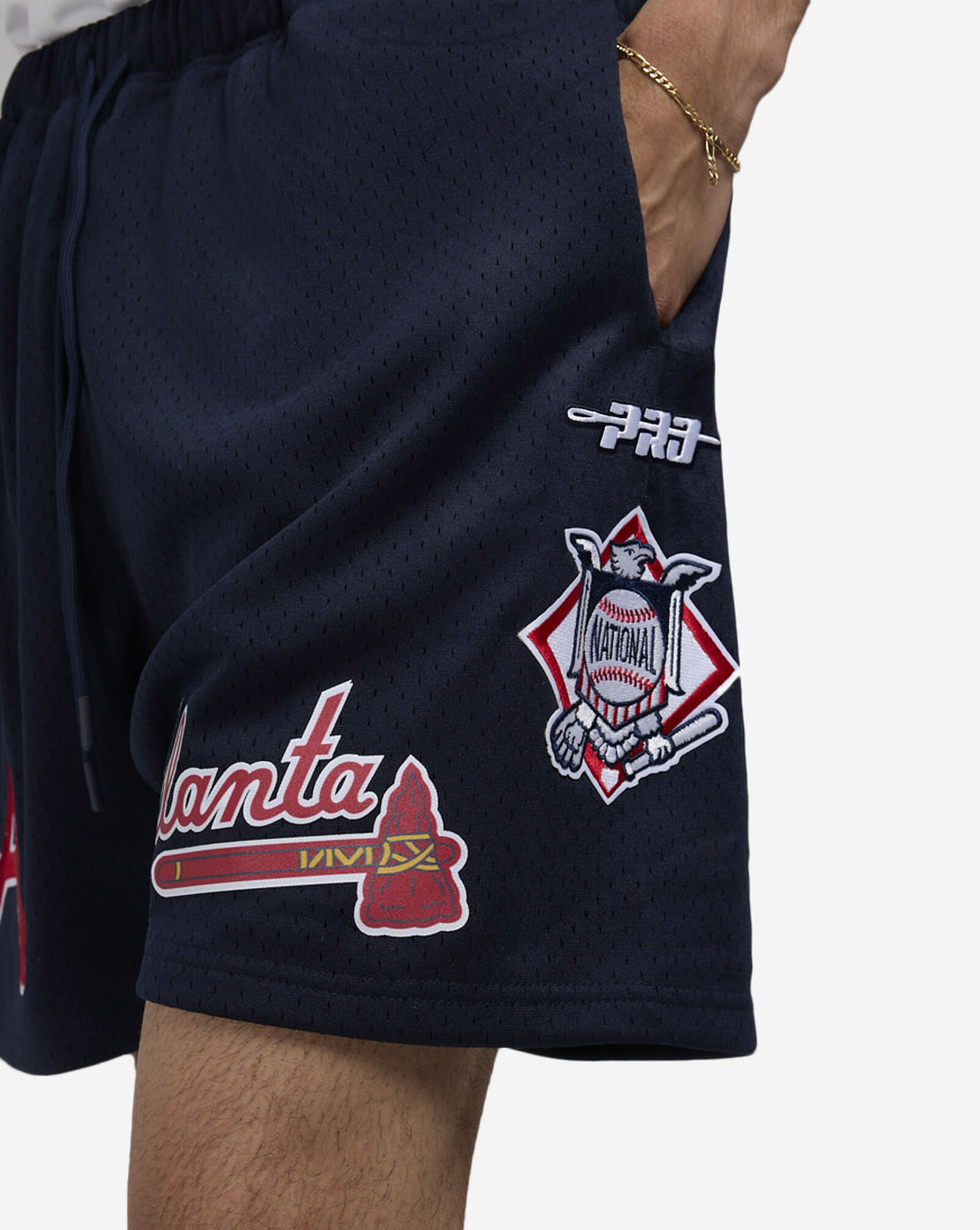 Atlanta Braves Mesh Shorts Navy