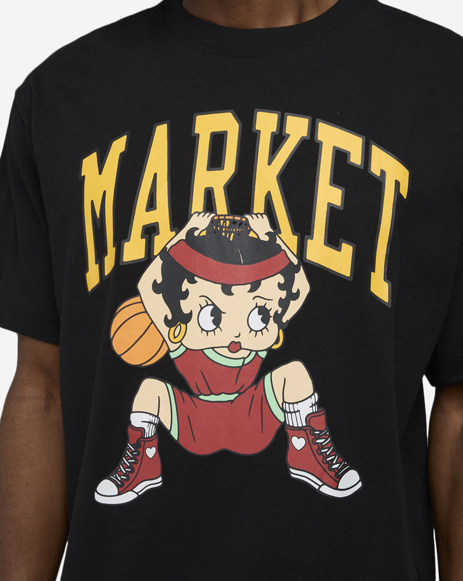 Betty Boop Dunking T-Shirt Black 3 Betty Boop Dunking T-Shirt Black