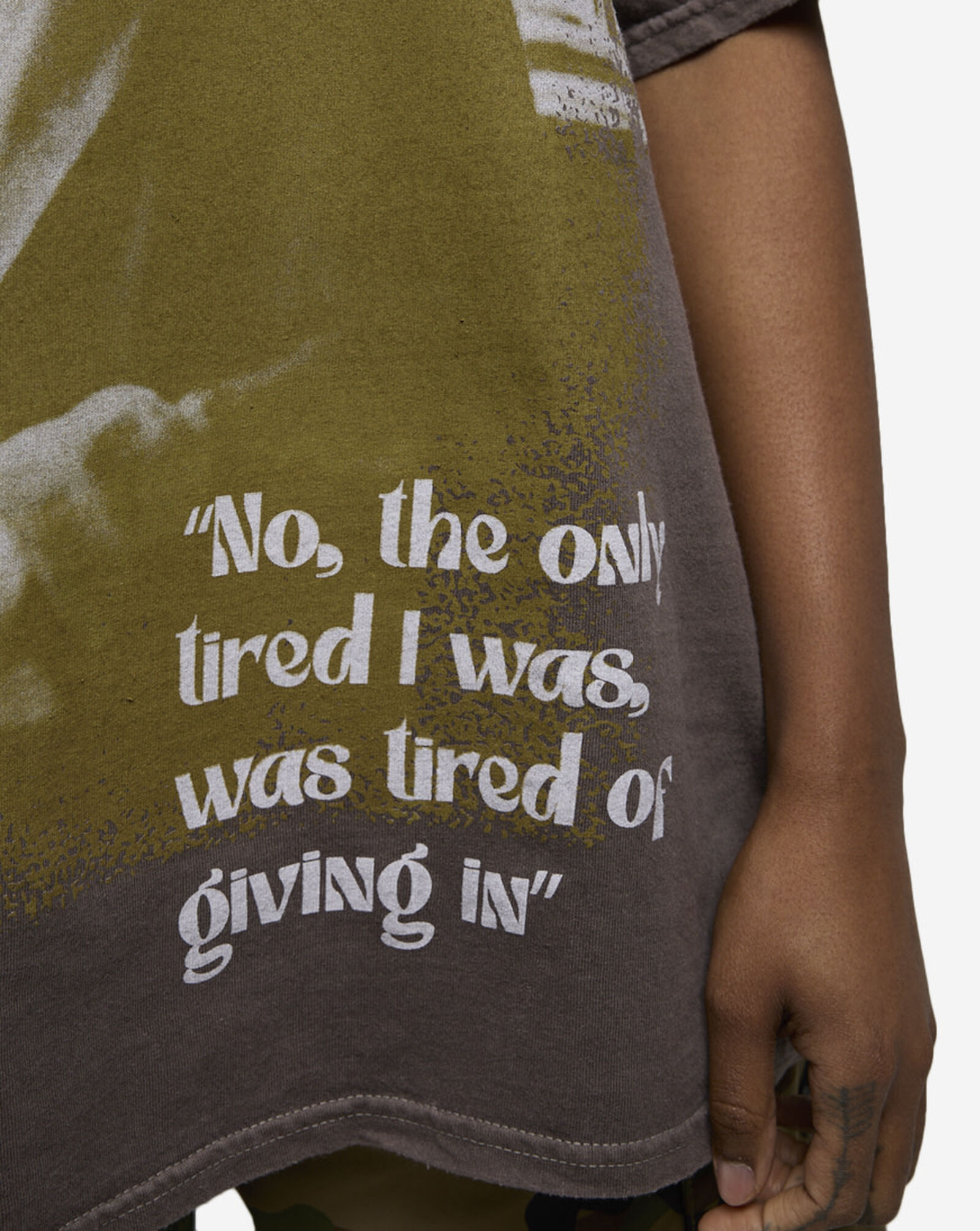 Rosa Parks Quotes Tee Brown Washed
