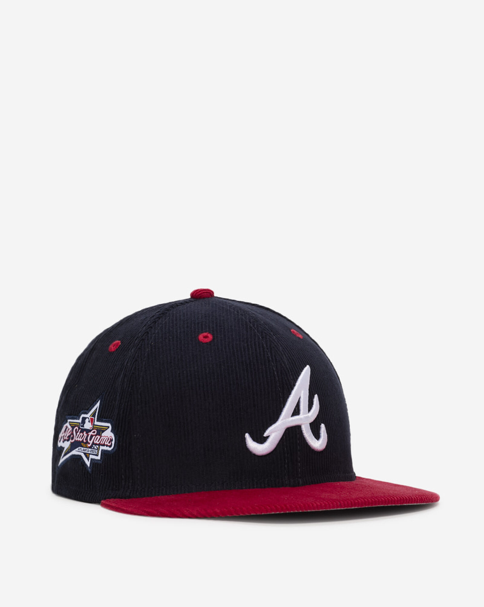 59Fifty Atlanta Braves Clip Allstar Fitted Hat Navy | Red