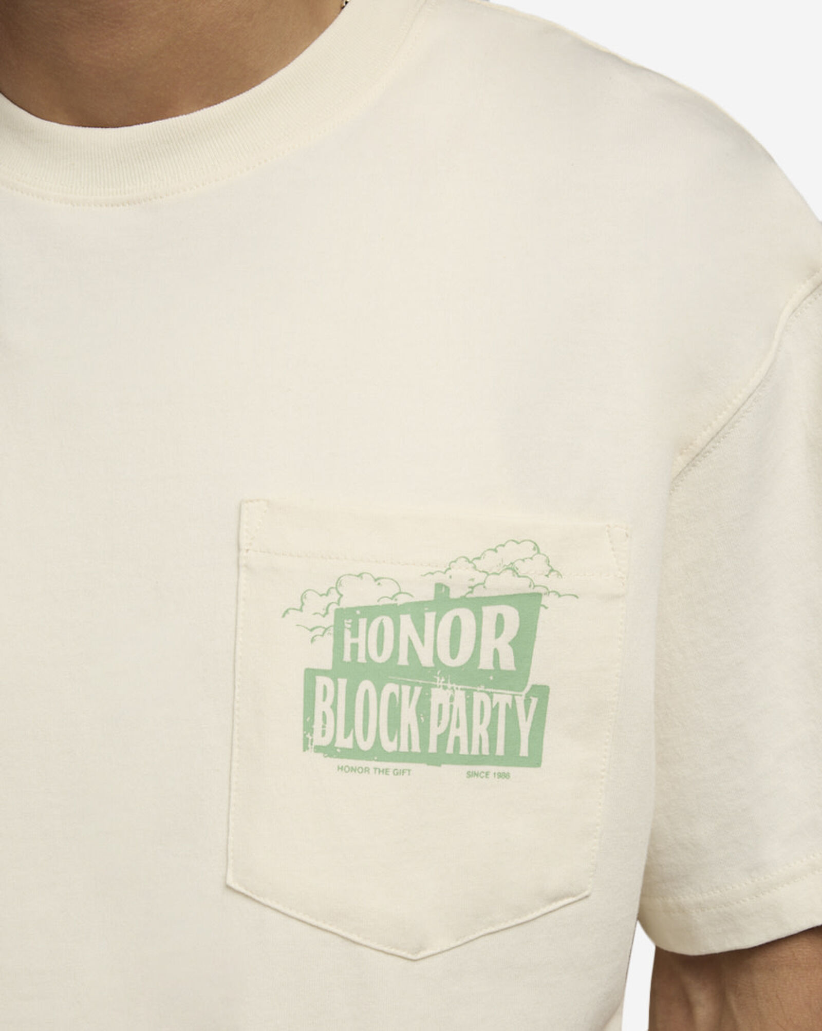 88 Block T-Shirt Bone
